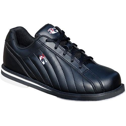 3G Unisex Black Bowling Shoes for Men & Women - Comfortable & Durable for League Play & Casual Bowling