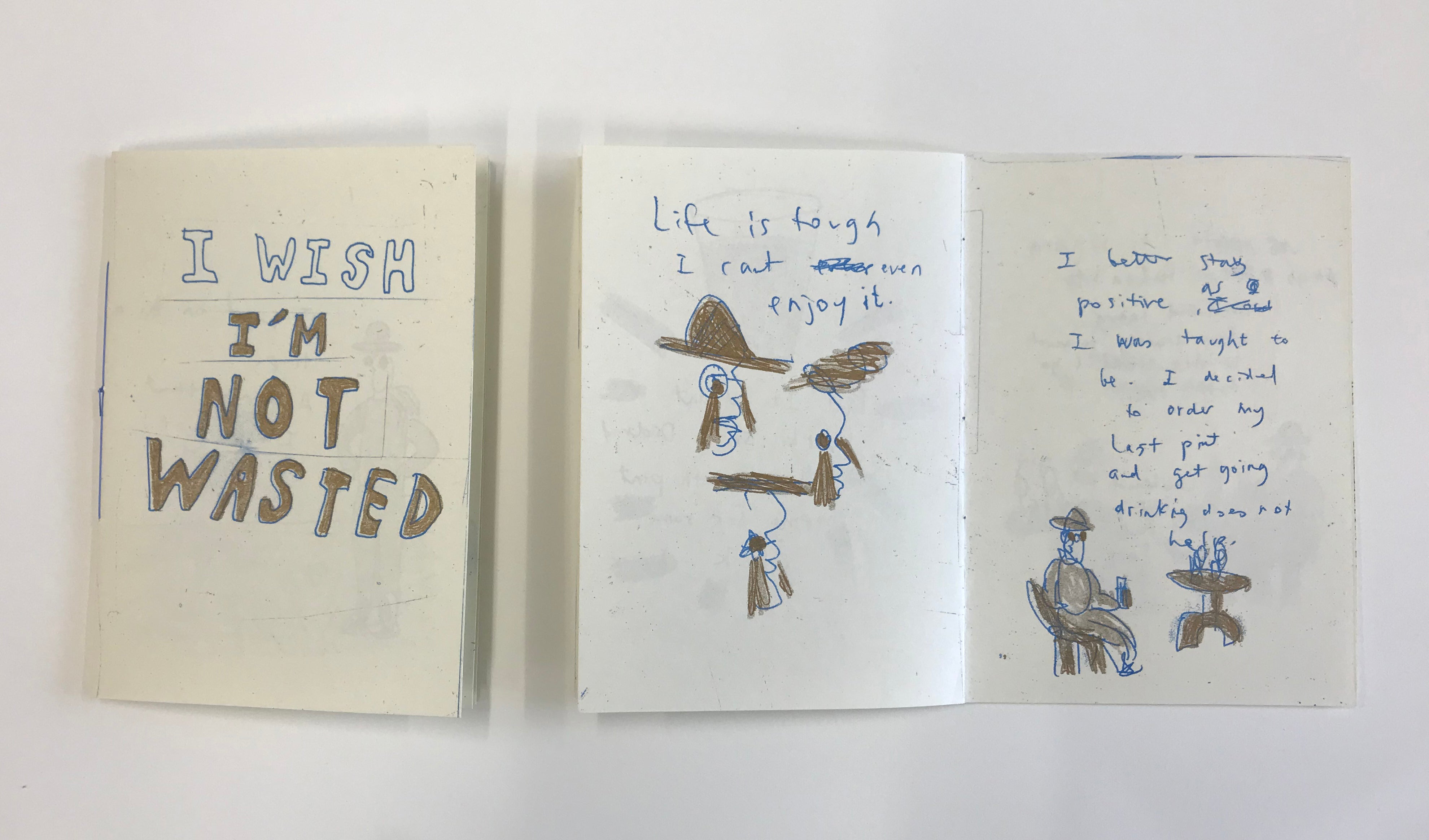 I Wish I'm Not Wasted Zine by An Gee Chan - Alternative Art Zine Collection for Creative Inspiration & Indie Culture Enthusiasts | Perfect for Home Decor, Gift Ideas & Art Lovers