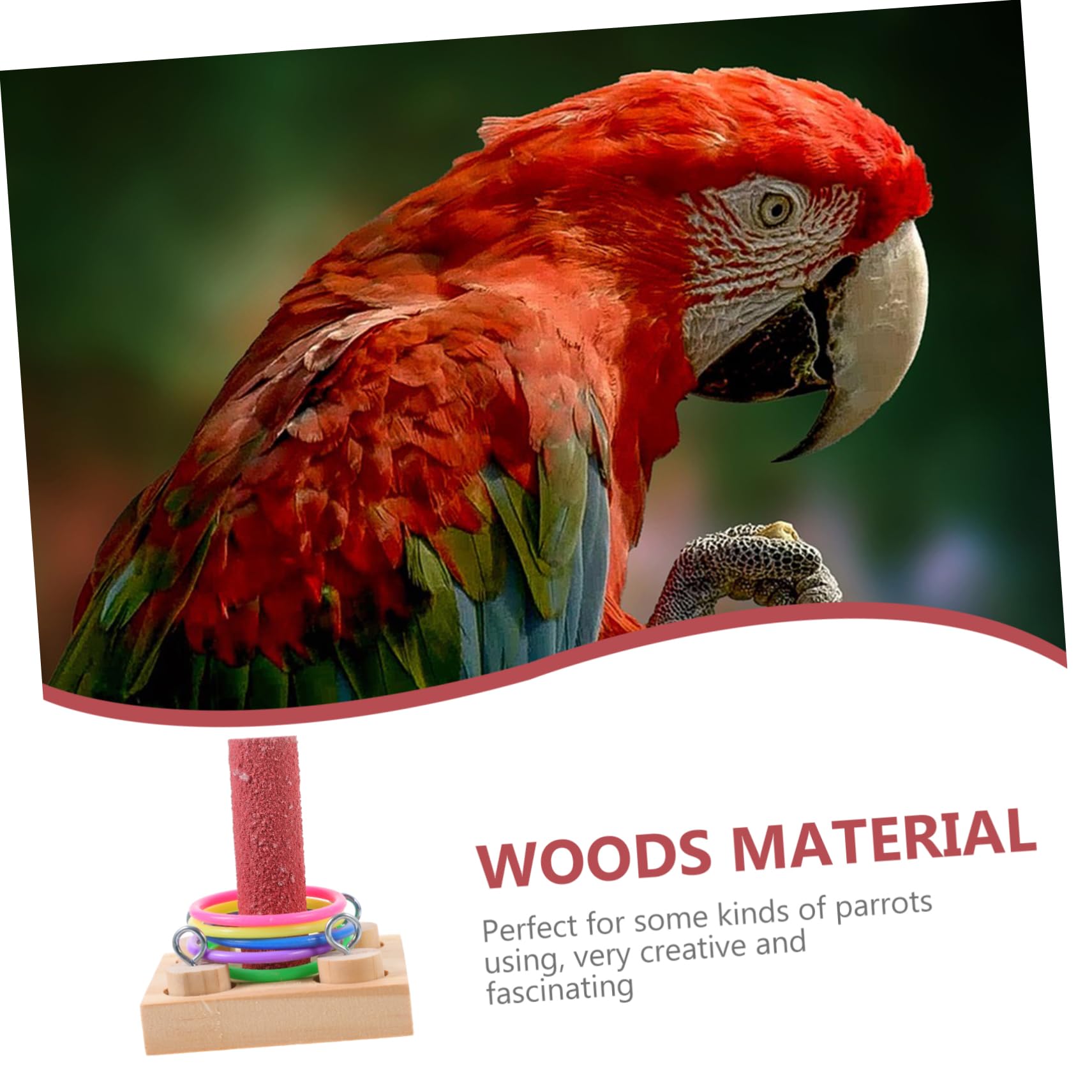 Mipcase Parrot Training Toy Set - Interactive Bird Intelligence Puzzle & Educational Toys for Parrots - Perfect for Training, Enrichment & Mental Stimulation of Pet Birds