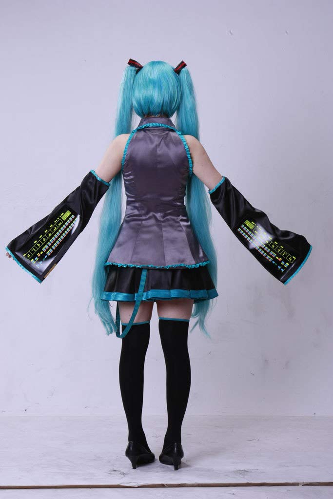 **Hatsune Miku Full Cosplay Costume Set - Anime Vocaloid Harajuku Outfit for Conventions, Halloween & Cosplay Events**