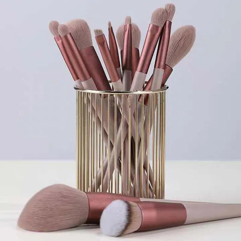 Professional 13-Piece Makeup Brush Set for Flawless Foundation, Blending & Contouring - Perfect for Everyday Makeup & Professional Artists