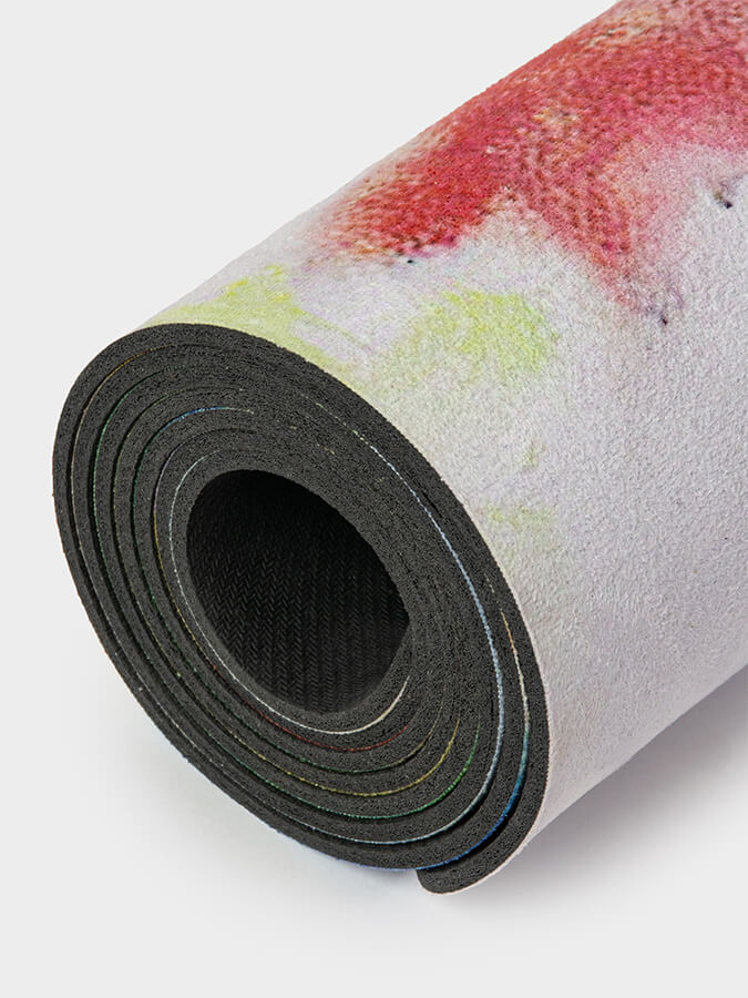 Eco-Friendly Vegan Suede Microfiber Yoga Mat 4mm - Non-Slip, Cushioned for Hot Yoga, Pilates & Home Workouts - Perfect for Beginners & Professionals