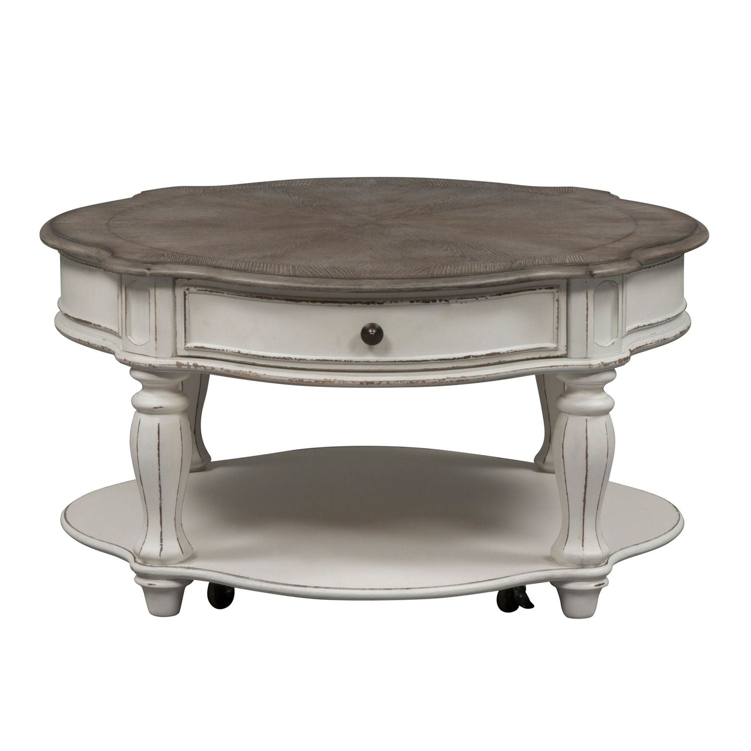 Magnolia Coffee Table - Modern Wooden Coffee Table for Living Room, Farmhouse & Rustic Home Decor - Perfect for Coffee, Books & Living Room Essentials