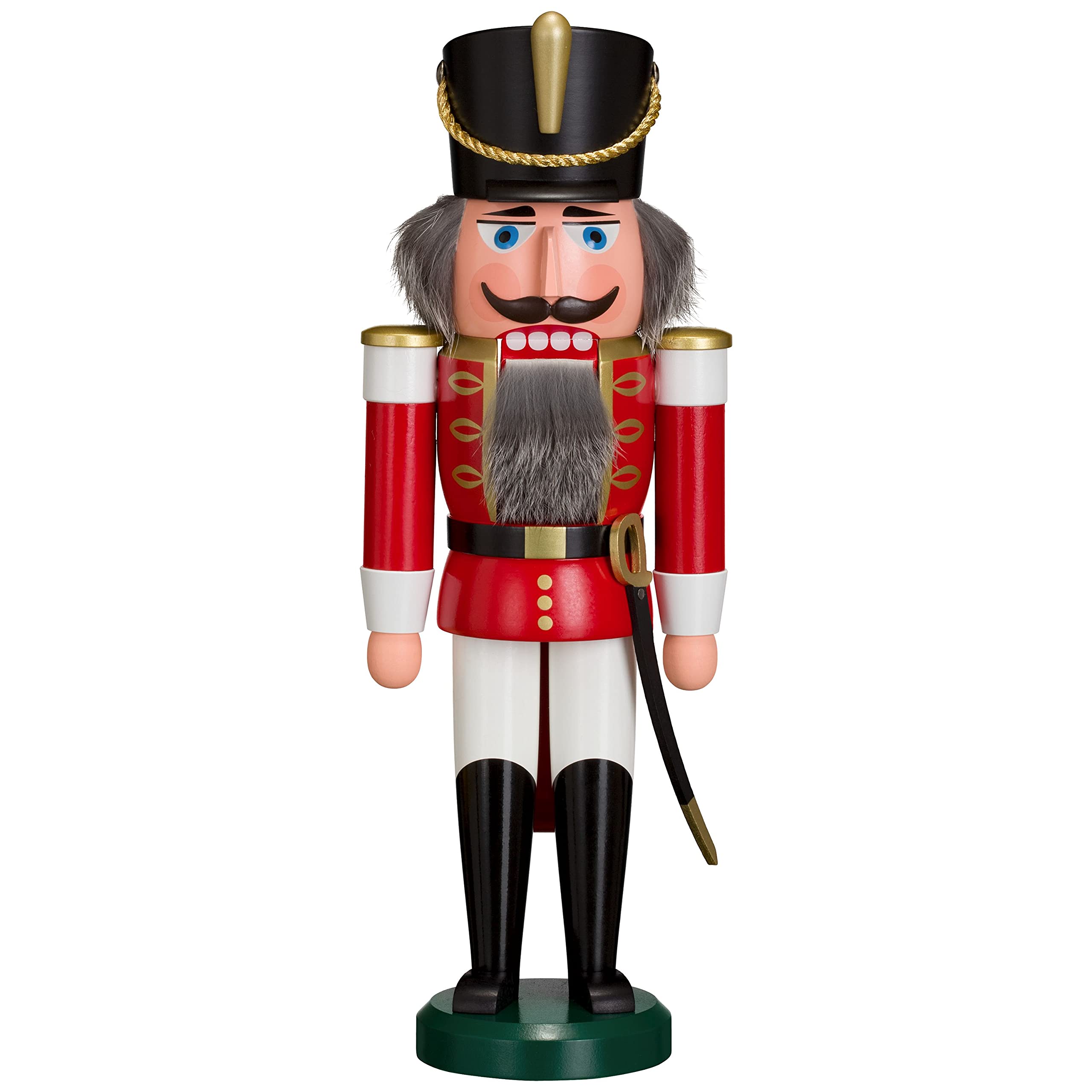 Premium 37cm Red Husar Nutcracker - German Christmas Decoration & Holiday Table Centerpiece for Festive Home Decor, Parties & Gifts