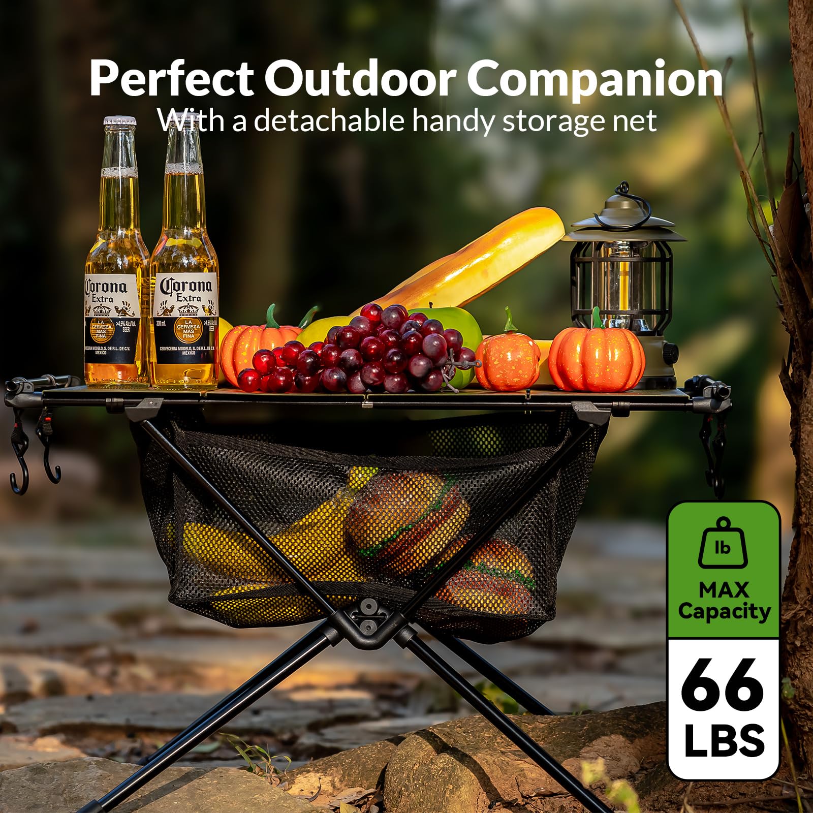 **Ultralight Aluminum Folding Camping Table - Portable Outdoor Picnic Table with Carry Bag for Beach, Boat, Travel & BBQ - Compact & Durable for Camping, Hiking, Backpacking**    *(Use Cases: Perfect for outdoor cooking, picnics, beach trips, camping adventures, RV travel, tailgating, and backyard gatherings.)*