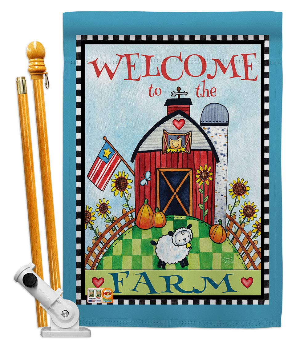Farmhouse Welcome Flag Set 28
