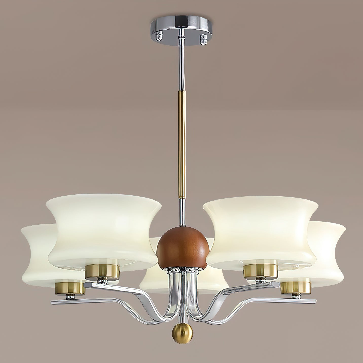 Anath Modern Chandelier - Elegant Crystal Ceiling Light Fixture for Dining Room, Living Room, Bedroom | Perfect for Home Decor, Wedding & Party Lighting