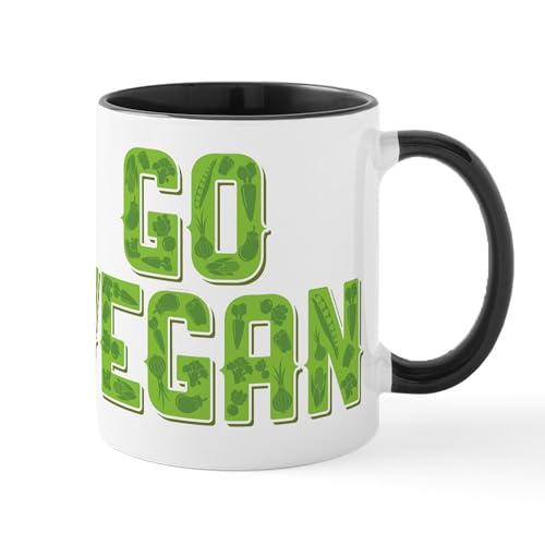 White/Black Inside - Go Vegan