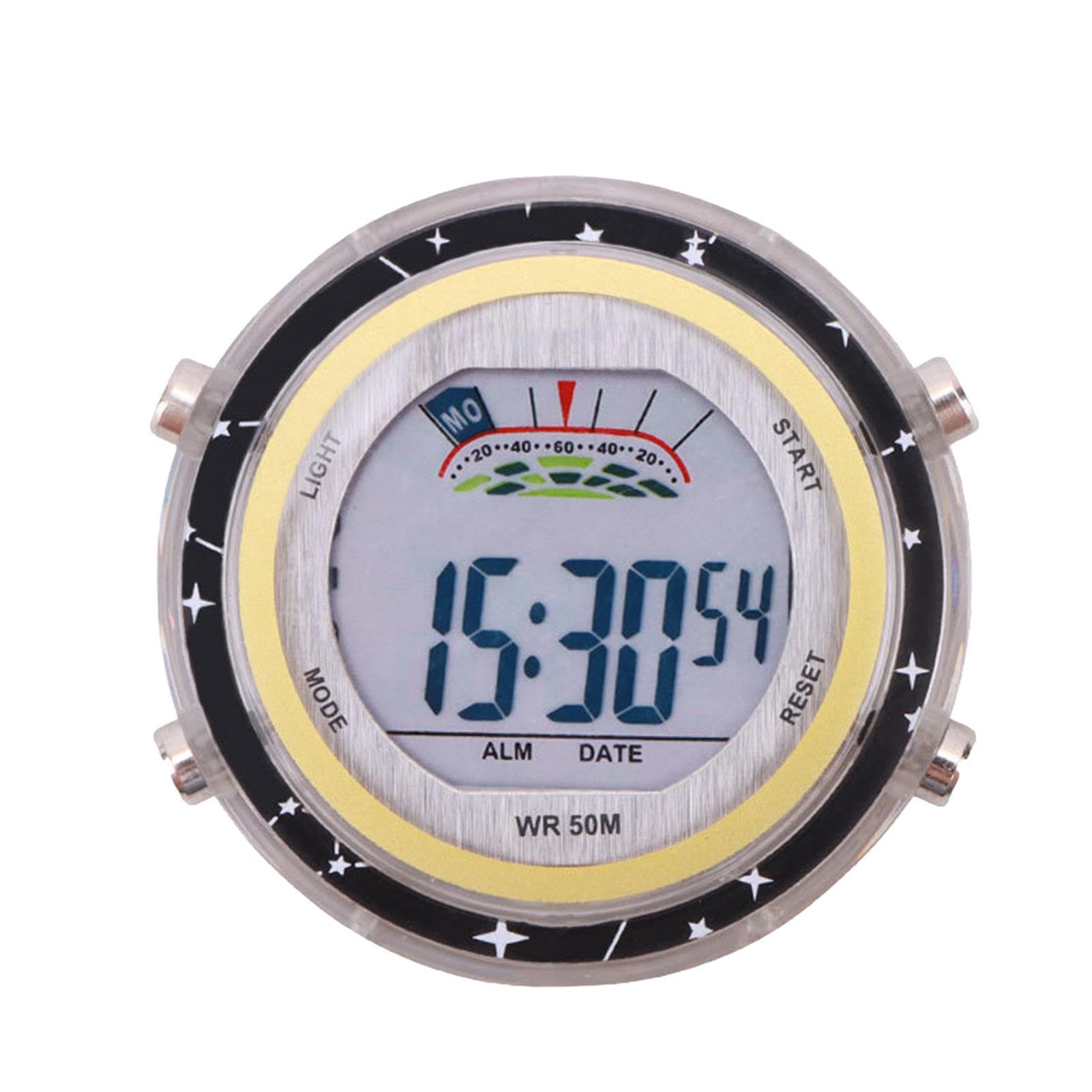 Waterproof Motorcycle Handlebar Clock with Glowing Dial - for Riding & Outdoor Adventures
