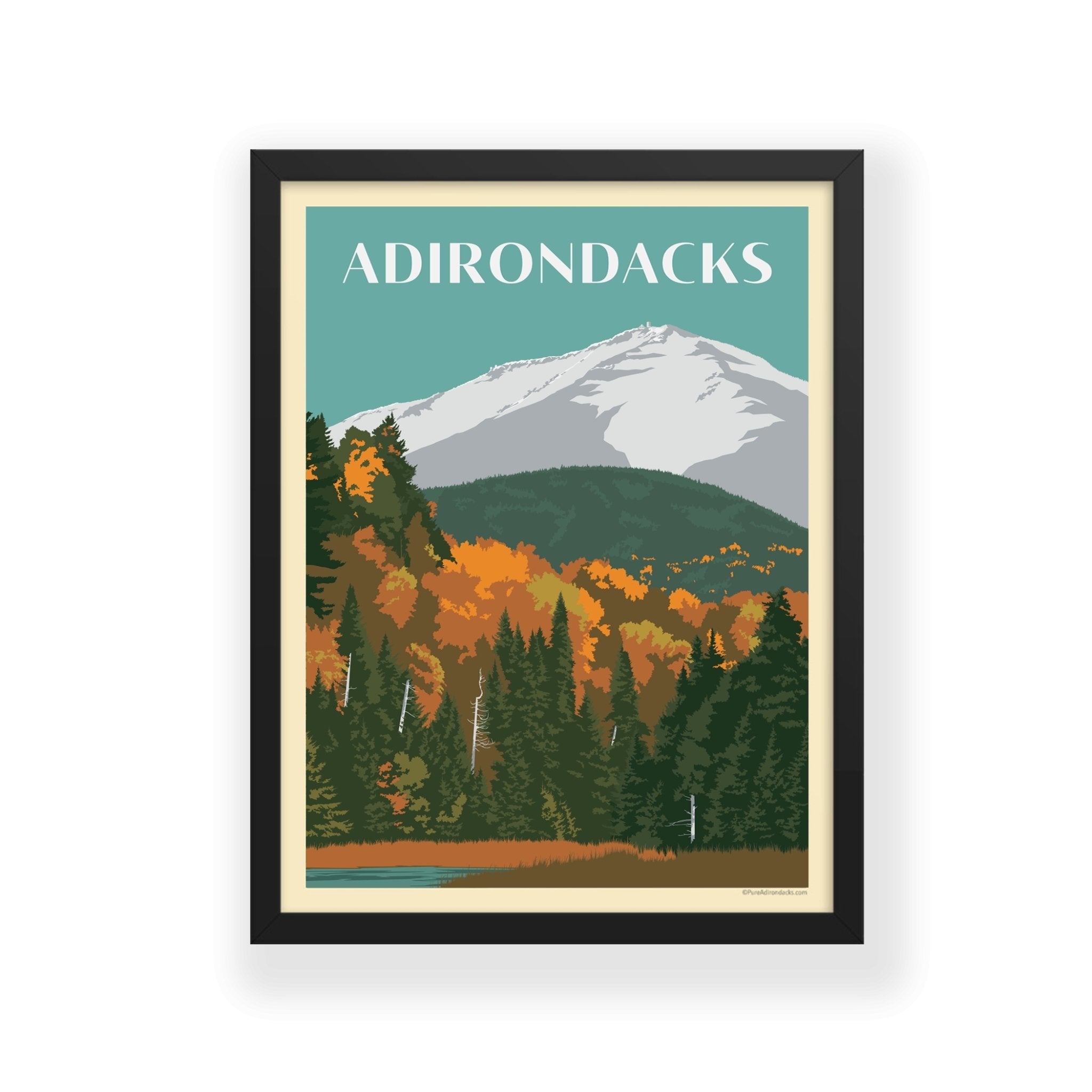 Autumn in the Adirondacks - Premium Landscape Wall Art Poster for Home & Office Decor | Perfect for Living Room, Bedroom, or Gift Giving