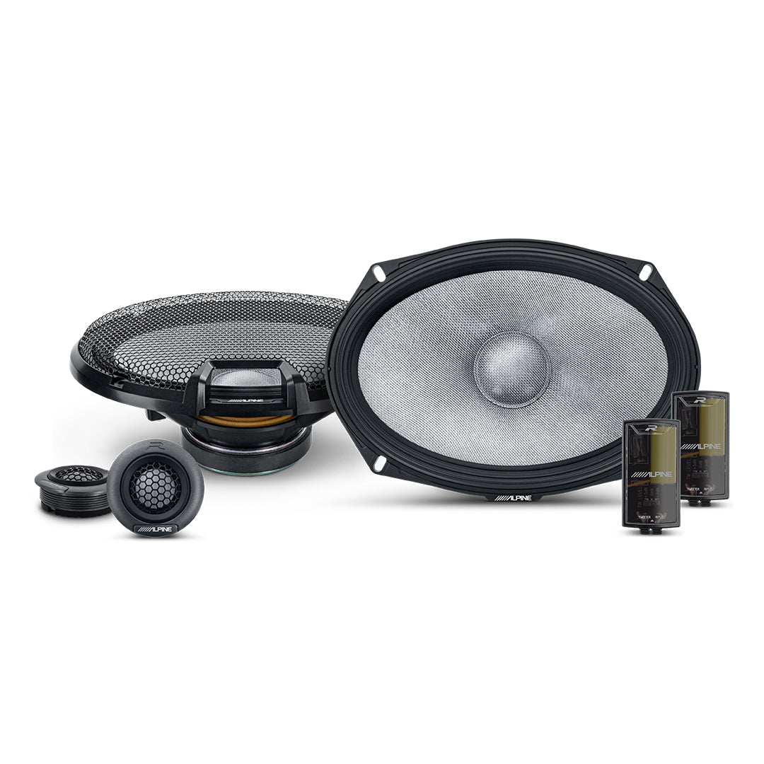 Alpine R2 S69C 6x9 2-Way High Resolution Component Car Speakers - 300W Power - Perfect for Car Audio Upgrades & Enhanced Sound Quality
