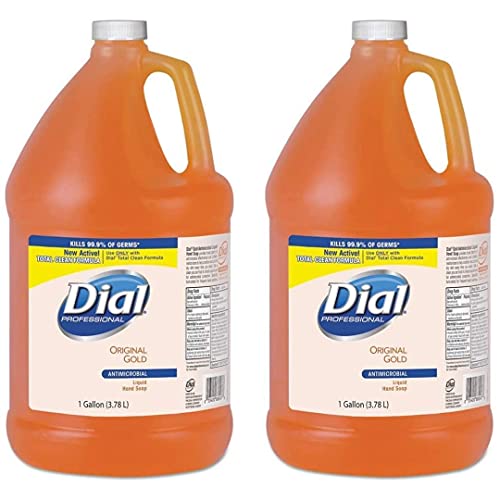 Dermatologist Tested Liquid Hand Soap for Daily Protection | Moisturizing Hand Wash for Bathroom & Kitchen | Original Gold Scented Soap Refill 128 Fl Oz (2 Gallons) | Gentle Cleansing for Families, Hospitals & Restaurants