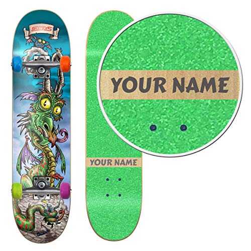 Green Grip Tape / Multi-Color Wheels
