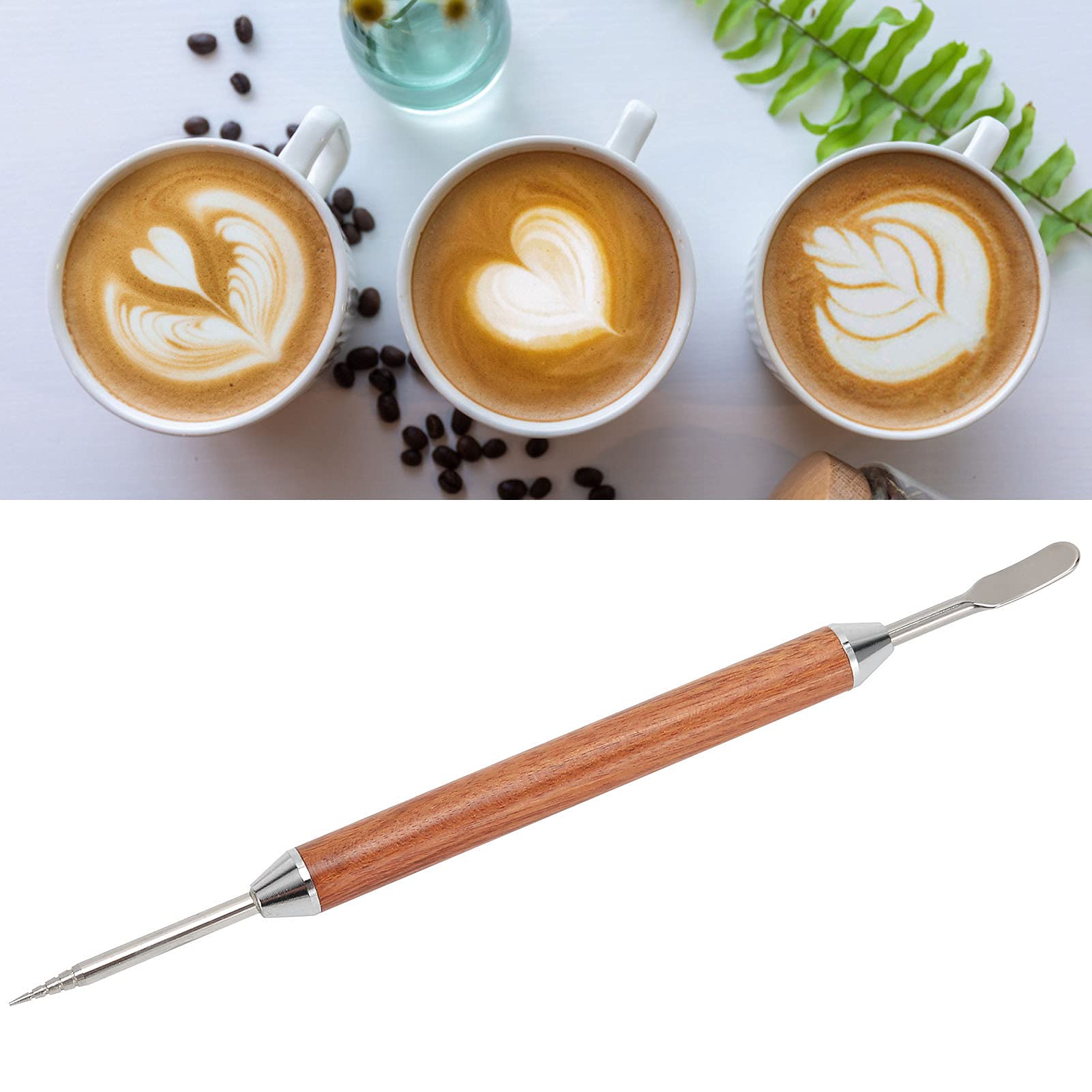 Premium Coffee Art Pen & Latte Needle - Wide-Headed Design for Baristas, Coffee Shops & Home Use | Perfect for Latte Art, Cappuccino Foam Designs & Professional Brewing
