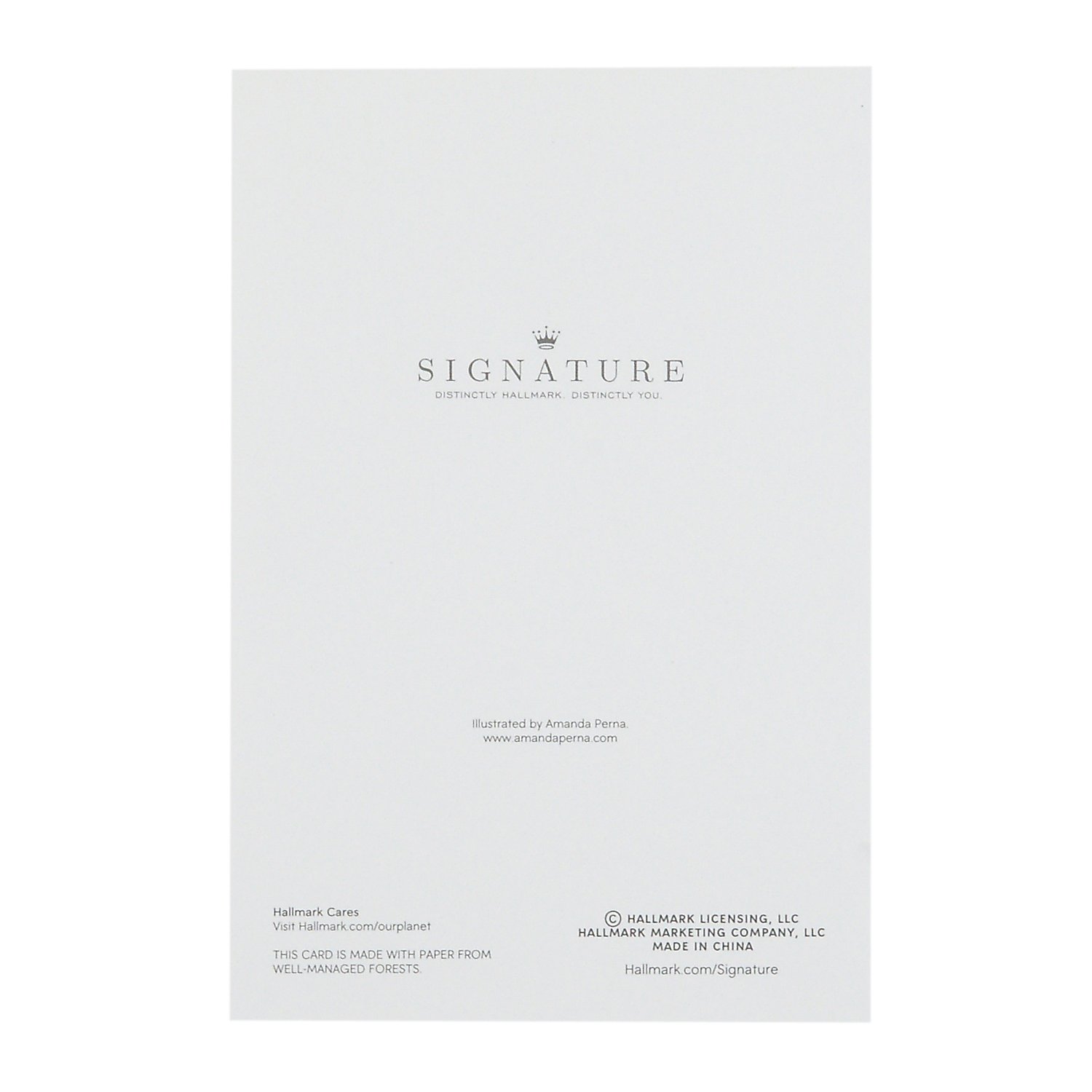 Hallmark Signature Wedding Card - Elegant Bridal Shower & Engagement Greeting Card with 