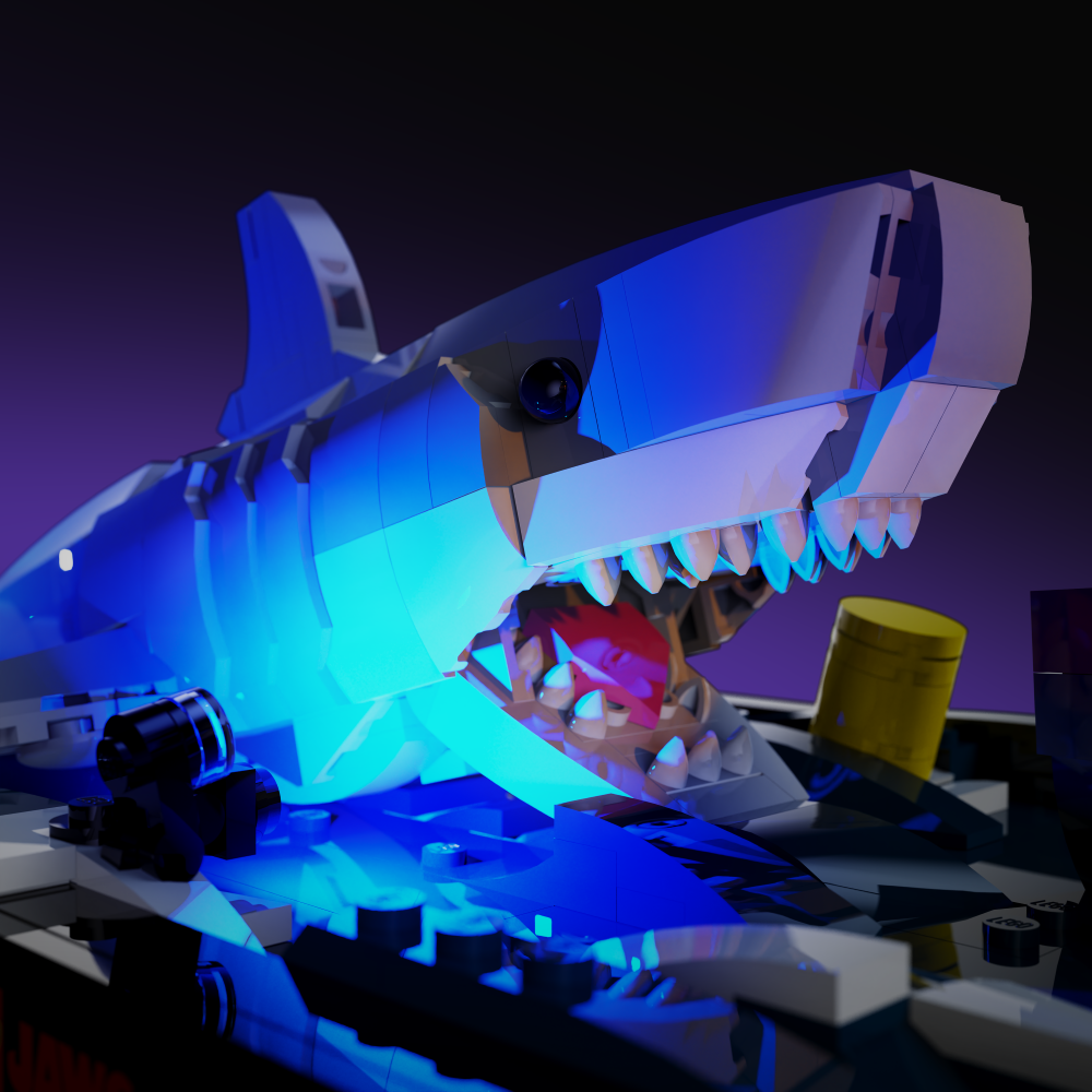 LEGO® Jaws #21350 Light Kit - LED Lighting Set for LEGO Shark Model - Perfect for Display & Nighttime Decor