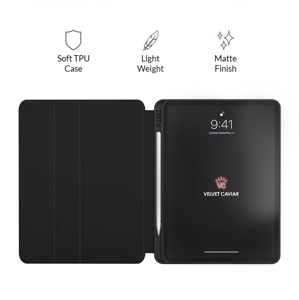 Black Leopard iPad Case 2.0 - Premium Protective Cover for iPad Air/Pro, Slim Fit with Auto Sleep/Wake | Perfect for Work, Travel & Home Use