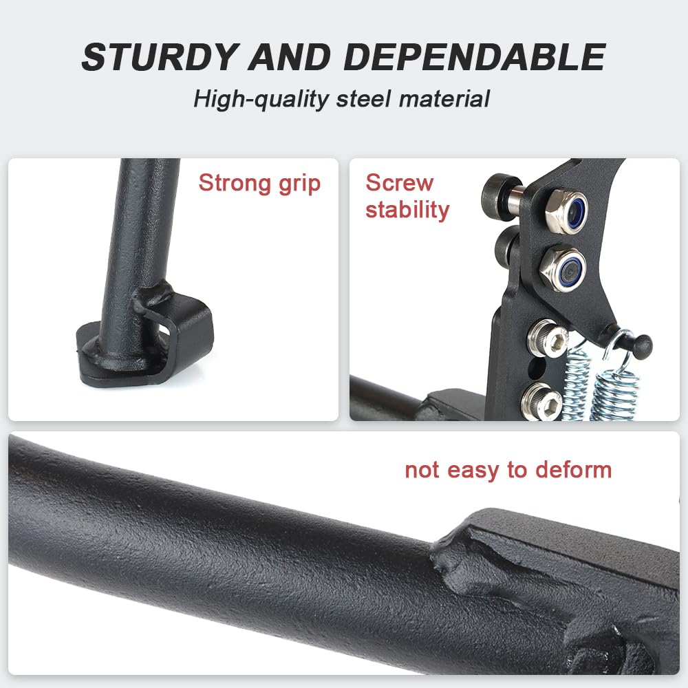 Xitomer Motorcycle Center Kickstand for KLR650 Gen 3 (2022+) - Heavy Duty Bike Center Stand with Foot Lever - Perfect for Parking, Maintenance & Storage