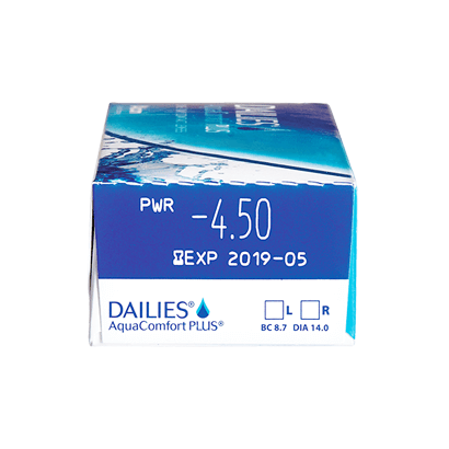 Dailies AquaComfort Plus Daily Contact Lenses (30 Pack) - Monthly Supply for Dry Eyes, All-Day Comfort & UV Protection | Perfect for Work, Sports & Travel