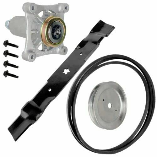 Husqvarna Deck Spindle Belt Pulley Blade Kit - Compatible with LGT2654, LGTH2454, YTH24V54 Lawn Tractors - Perfect for Mower Deck Repair & Maintenance