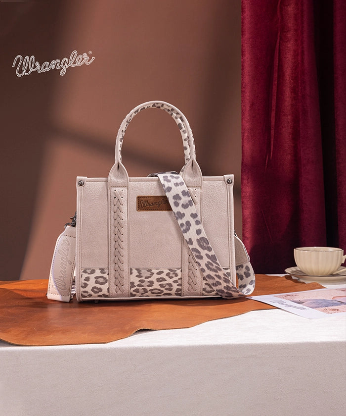 Wrangler Cow Print Crossbody Tote Bag for Women - Stylish Western Handbag for Everyday Use, Shopping & Travel