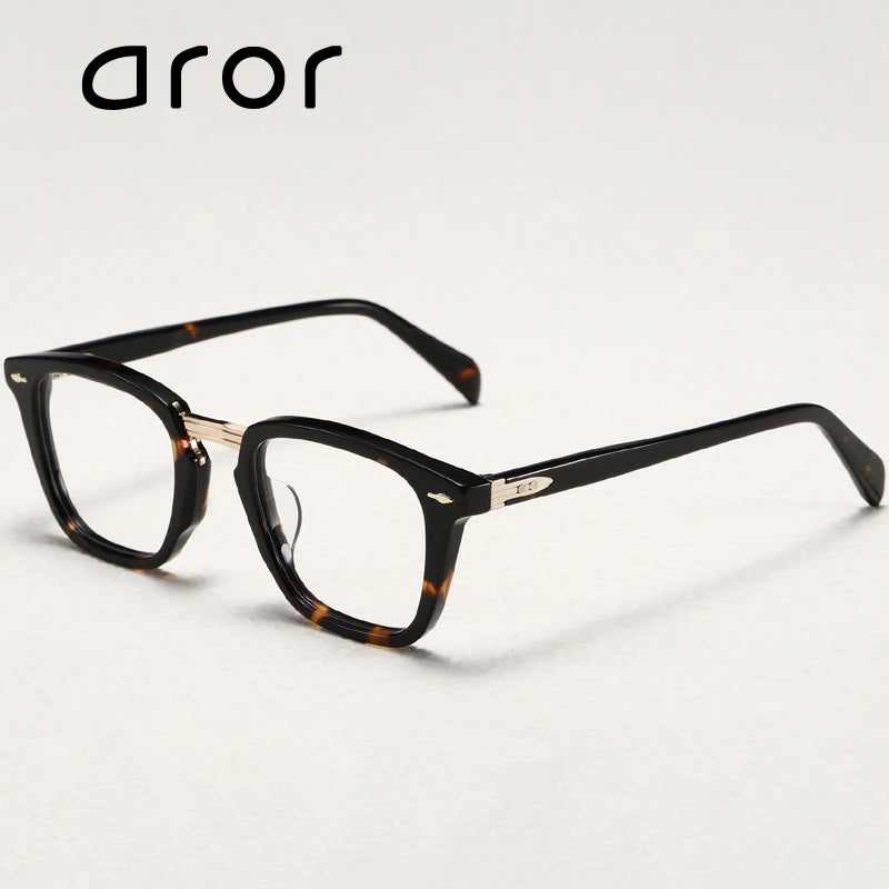 Aror Women's Full Rim Square Acetate Eyeglasses Frame 413001 - Stylish & Lightweight for Work, Reading & Everyday Wear