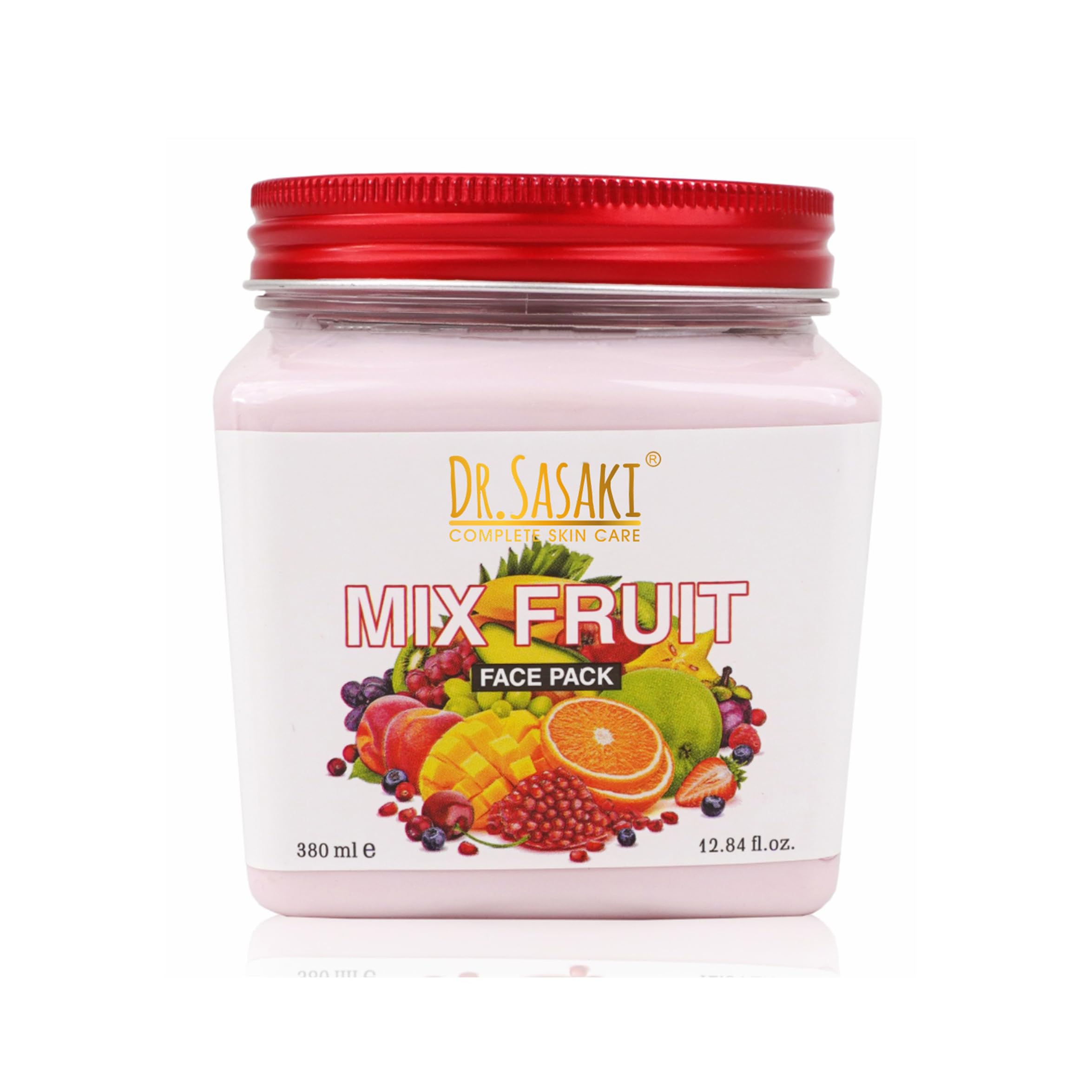 Dr. Sasaki Complete Skin Care Mix Fruit Face & Body Pack - 380ml | Brightening, Hydrating & Exfoliating for Glowing Skin | Perfect for Daily Skincare Routine & Spa Treatments