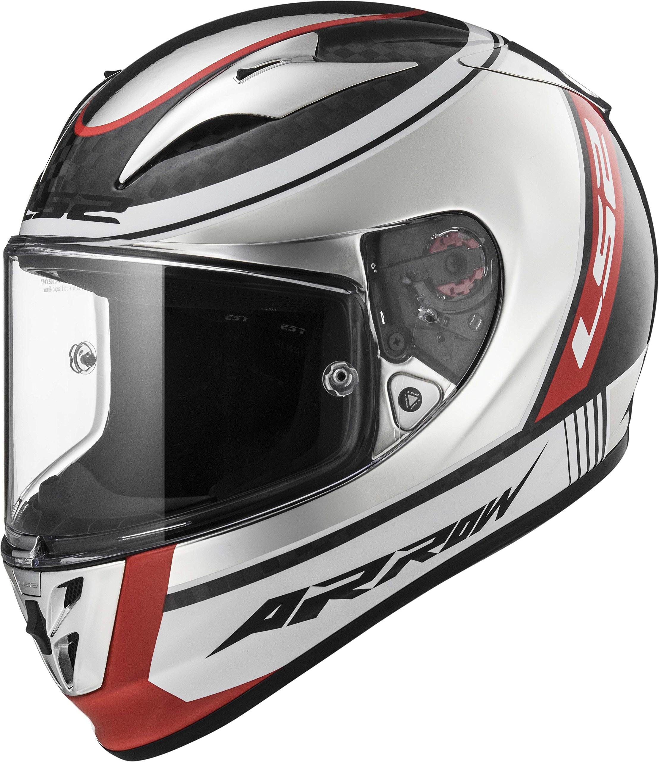 LS2 Arrow Carbon Evo Motorcycle Helmet - Lightweight Carbon Fiber Full Face Helmet for Men & Women - Perfect for Street Biking, Racing & Commuting