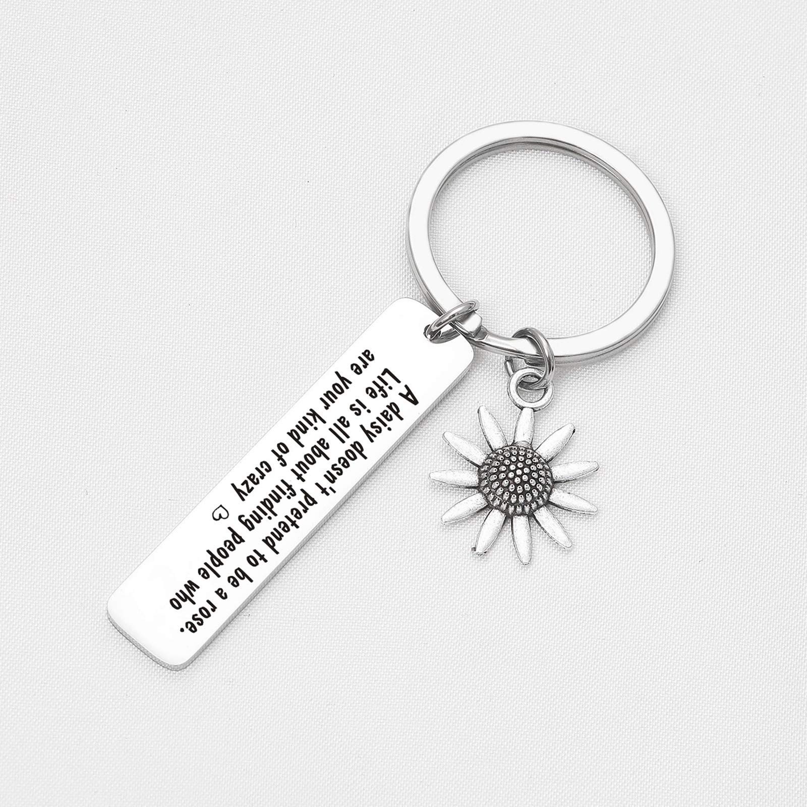 De&ai Best Friend Jewelry - BFF Keychain, Inspirational Friendship Keychain, Coworker & Cousin Gifts, Besties Jewelry for Birthday, My Tribe Gift for Everyday Carry