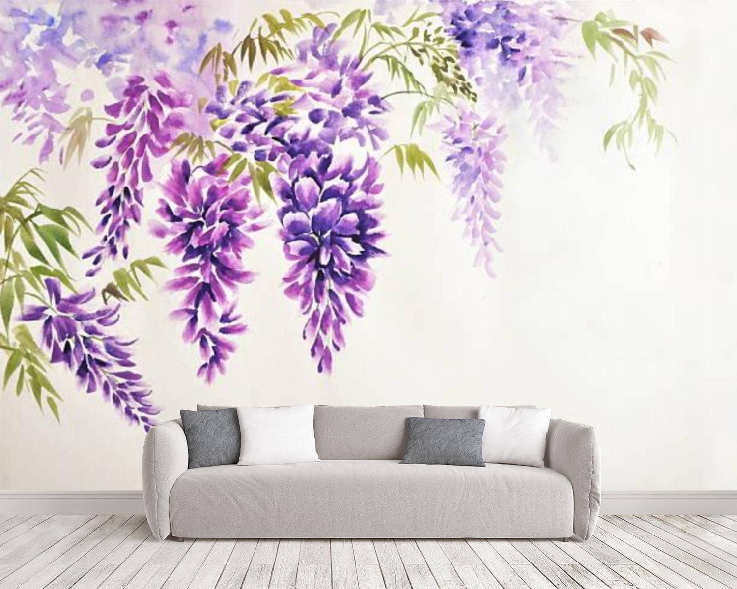 Self-Adhesive Wisteria Blossom Wallpaper - 75