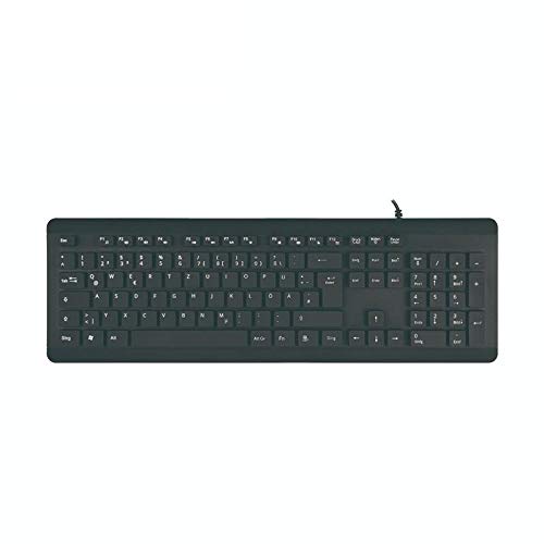 Waterproof USB Keyboard for HP ProBook x360 11 G5 EE - Washable, Spill-Resistant, AquaProof Design - Perfect for Office, School & Outdoor Use (Jet Black)