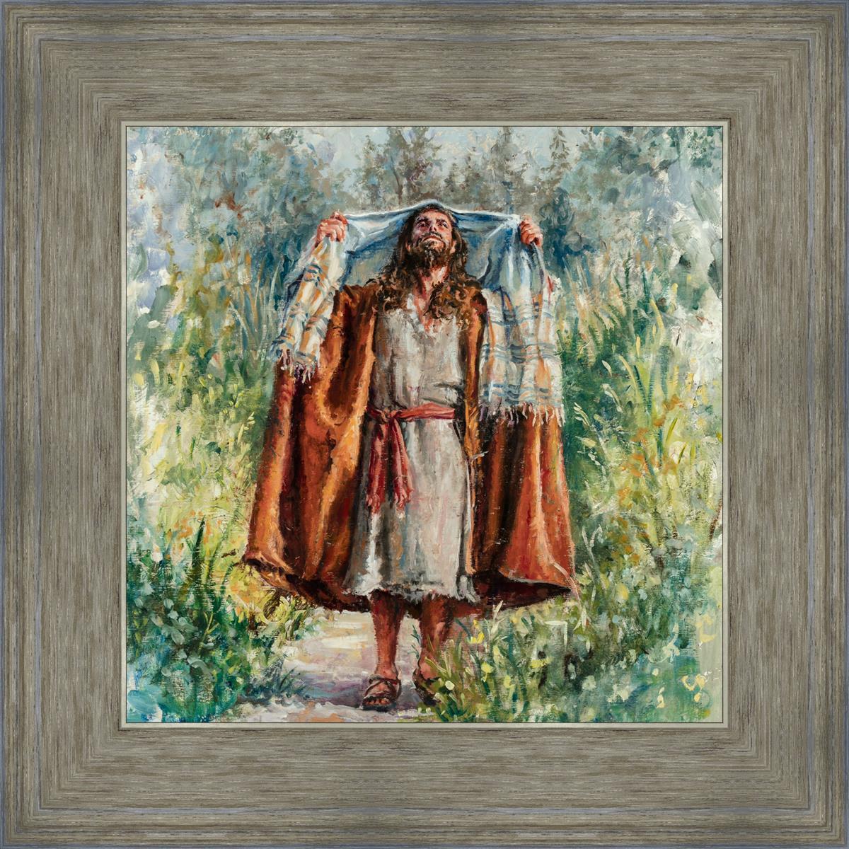 Jesus in the Wilderness - Religious Wall Art for Home & Church Decor - Inspirational Christian Gift for Prayer & Meditation Spaces