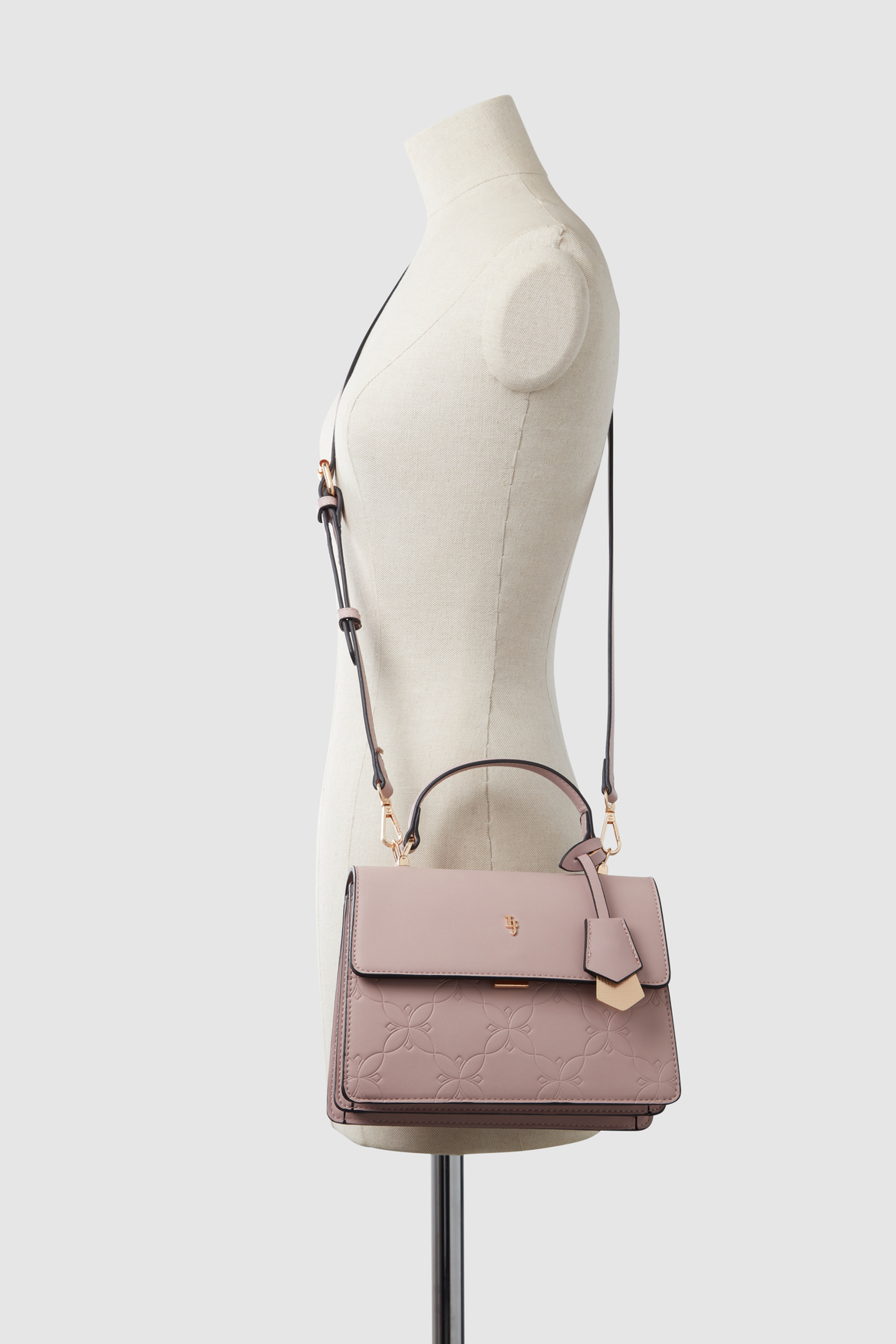 Elegant Embossed Leather Top Handle Handbag for Women - Perfect for Work, Travel & Evening Events