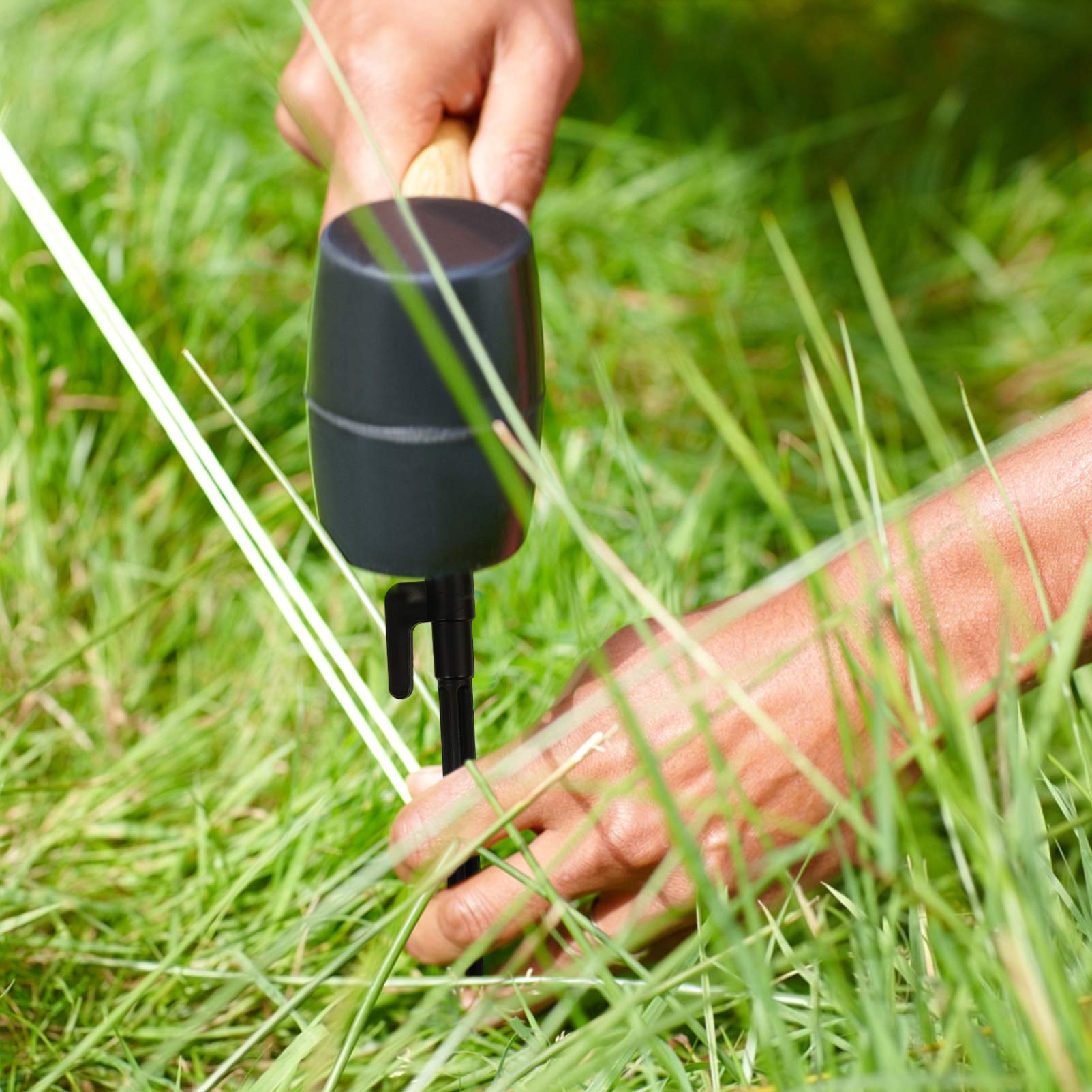 BESPORTBLE 50pcs Heavy Duty Plastic Tent Stakes - Durable Outdoor Camping Ground Pegs for Securing Tents, Canopies & Shelters - Perfect for Camping, Hiking, Beach & Backyard Use