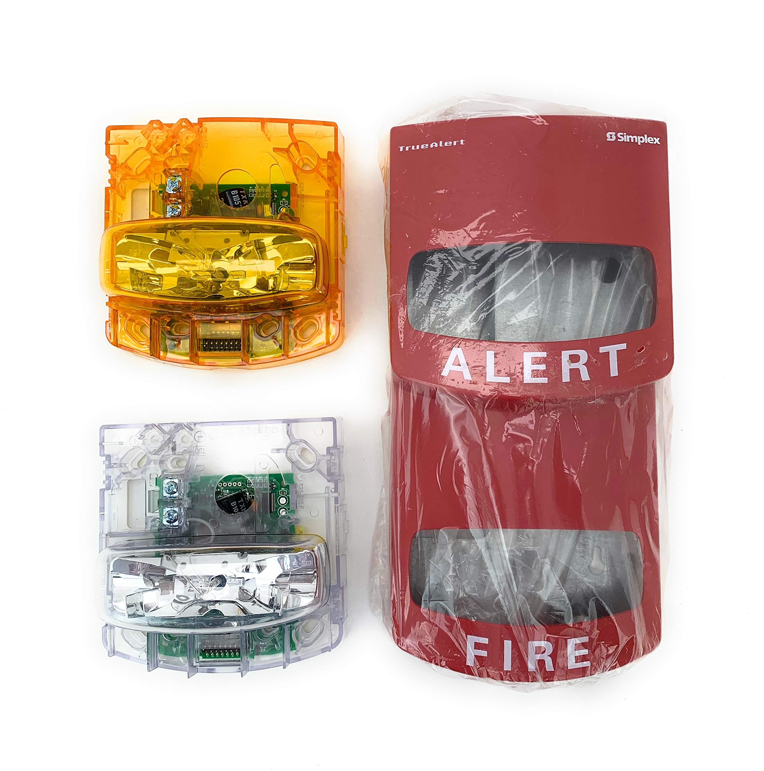 4906-9208 Amber/Clear VO MC Wall Mount Red - Durable Electrical Wall Plate for Home & Office Wiring - Perfect for Switches, Outlets, and Smart Home Installations