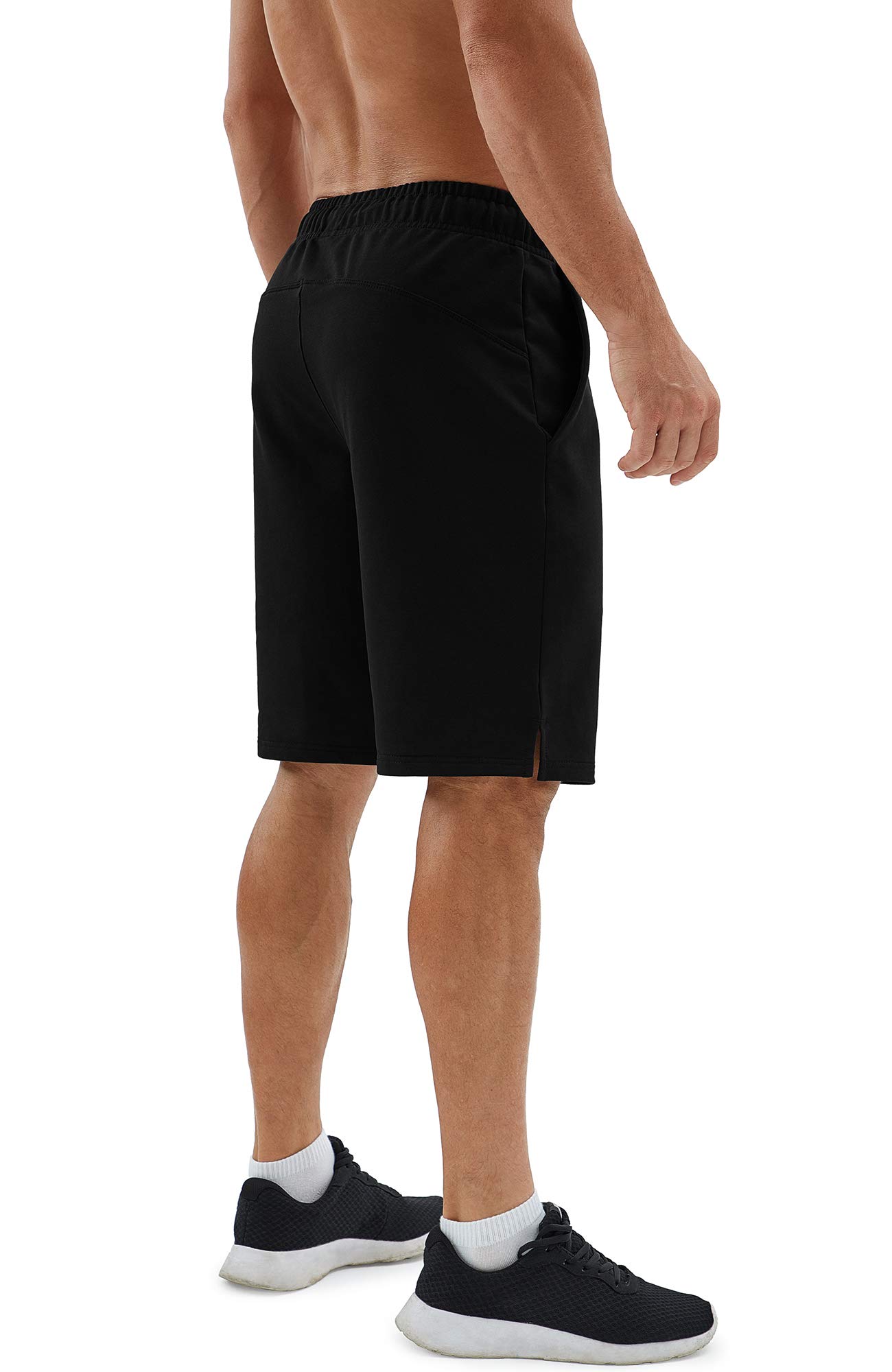Icyzone Men's Athletic Shorts - Breathable Workout Running Gym Lounge Jogger Shorts with Pockets for Sports & Casual Wear
