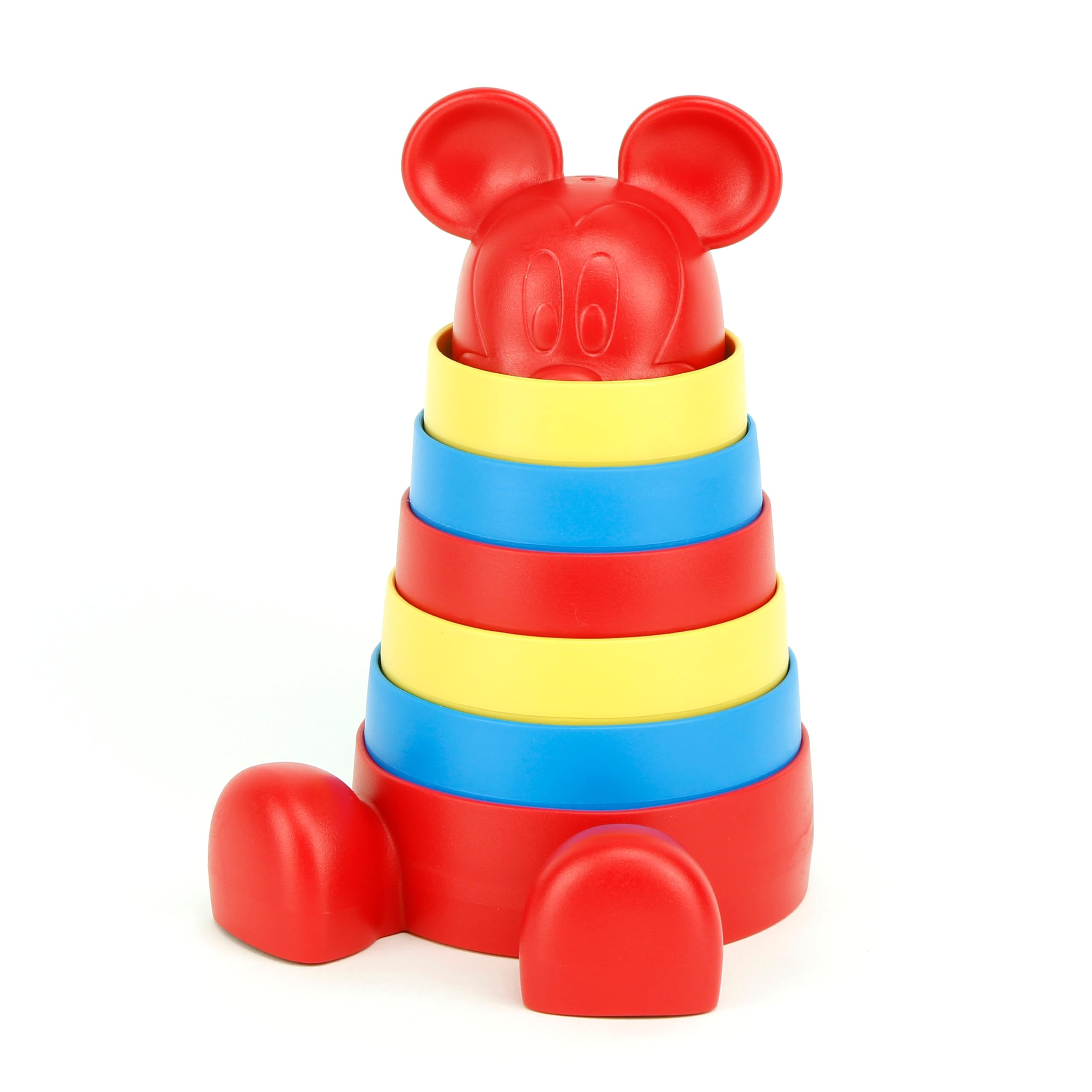 Green Toys Disney Baby Exclusive - Mickey Mouse Stacker, Red | Eco-Friendly Stacking Toy for Toddlers | Perfect for Early Learning & Playtime Fun