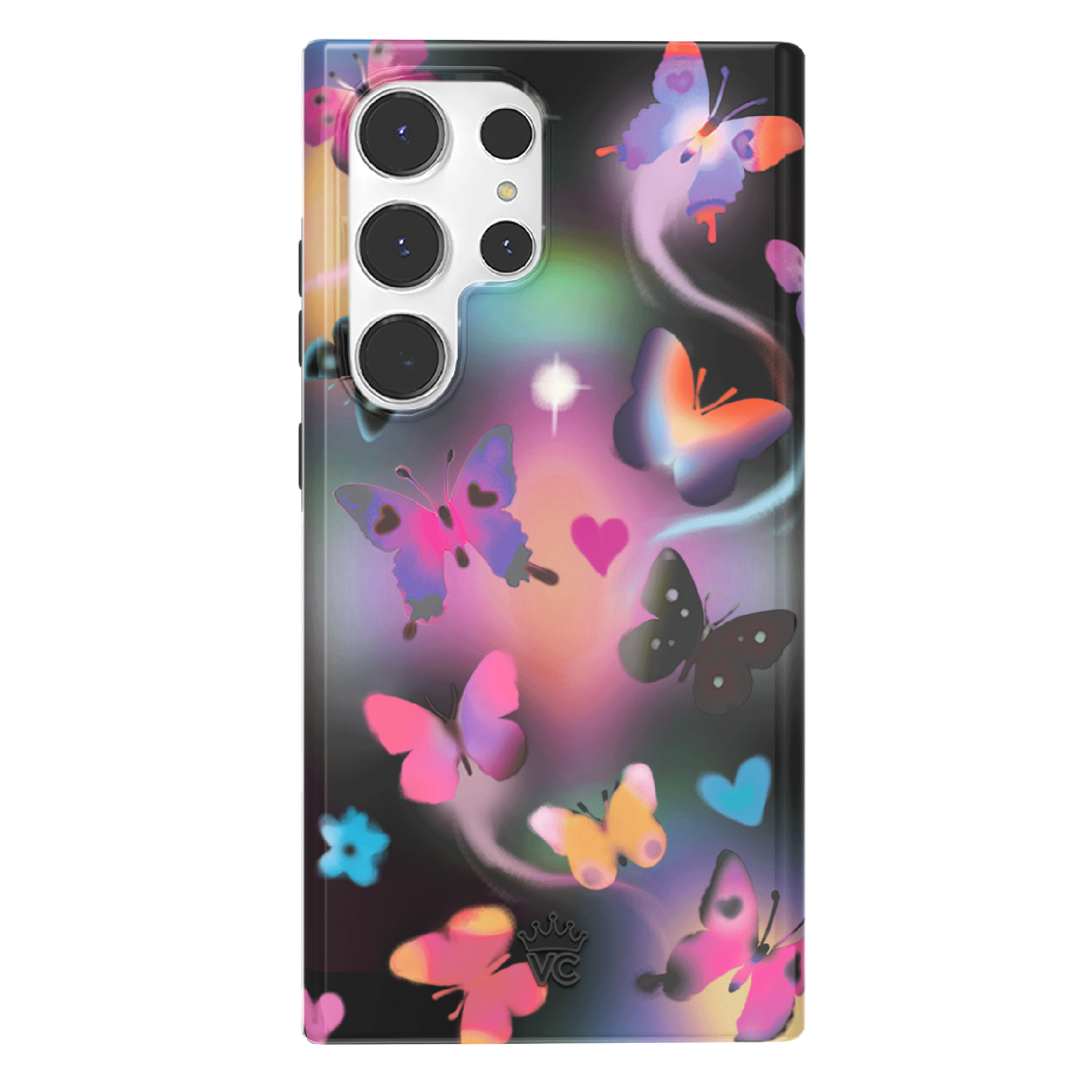 Aurora Butterfly Samsung Phone Case - Elegant Floral Design Protective Cover for Samsung Galaxy Series | Perfect for Daily Use, Travel & Gifting