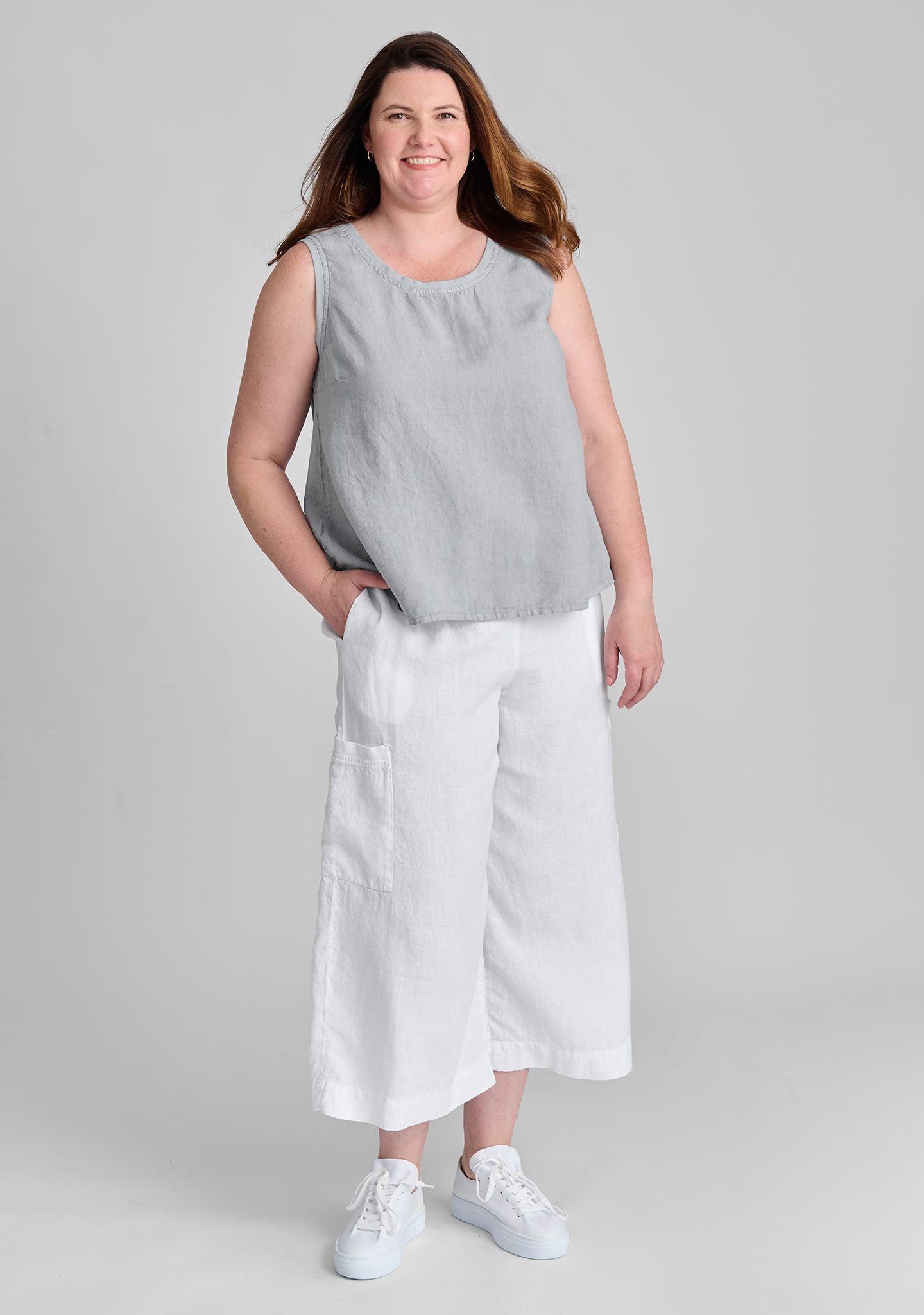 Full Time Linen Drawstring Pants for Women - Comfortable Casual Lounge Pants for Home, Yoga, and Travel