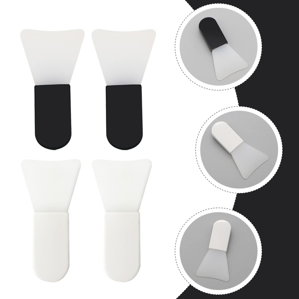 10PCS Silicone Cleaning Brush Set - Soft Facial Scraper Tool for Mud Masks, Makeup Applicator & Household Cleaning | Gentle Skin Care & Home Cleaning Kit