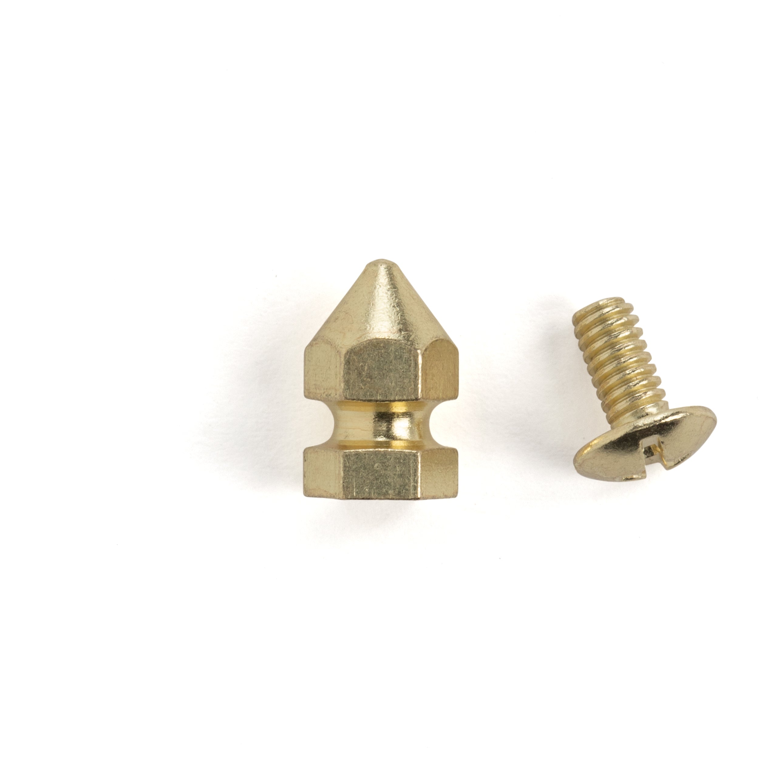 10 Pack Solid Brass Spiked Rivet Screwback Studs for Leather Jackets, Belts & DIY Crafts - Heavy Duty Metal Hardware for Punk Fashion & Costume Accessories