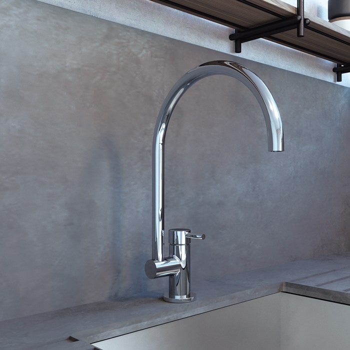 Helvex 1.99 GPM High-Efficiency Kitchen Faucet UE 300 DX - Perfect for Modern Home Kitchens & Water Conservation