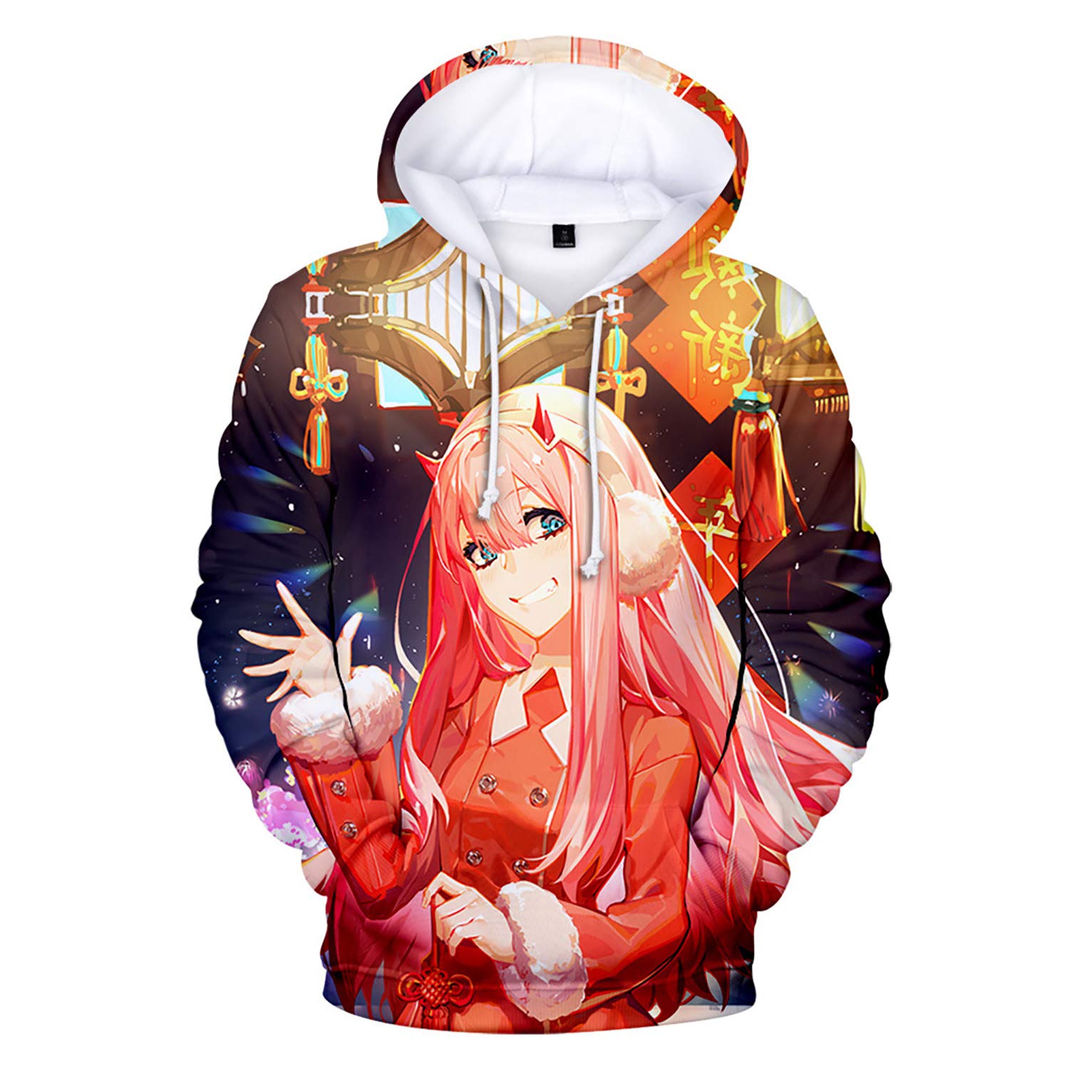 JUNG KOOK Darling in The Franxx Hoodie - Unisex 3D Printed Sweatshirt for Anime Cosplay & Casual Wear - Perfect for Fans, Gifts, and Everyday Fashion