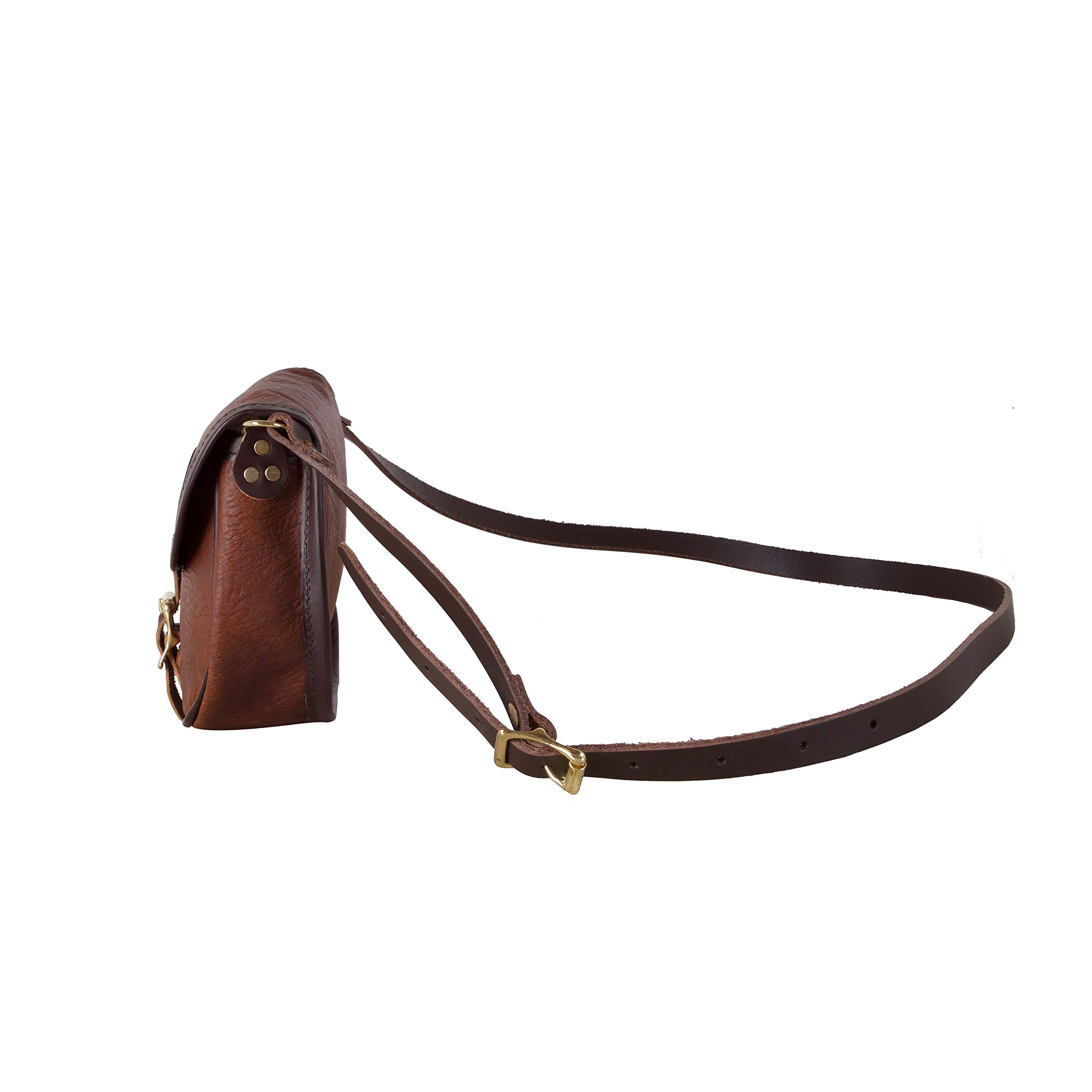 Duluth Bison Leather Small Shell Purse - Handmade Genuine Leather Crossbody Bag for Women - Perfect for Everyday Use, Travel & Special Occasions