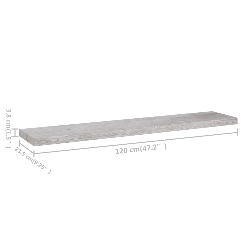 Modern Floating Wall Shelf - 47.2