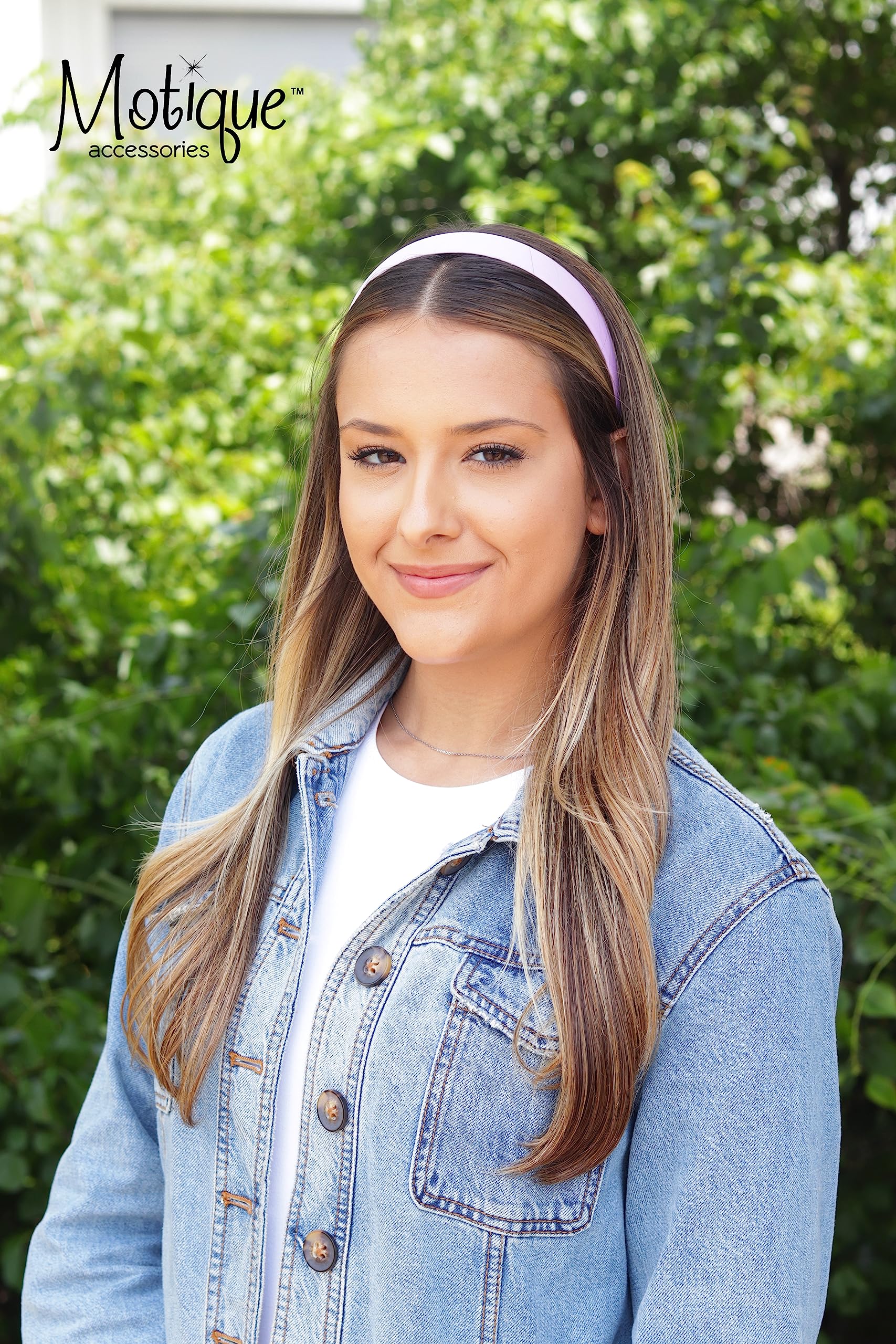 1 Satin Headband - Set of 6 - Lavender - Perfect for Sleep, Yoga, and Hair Styling