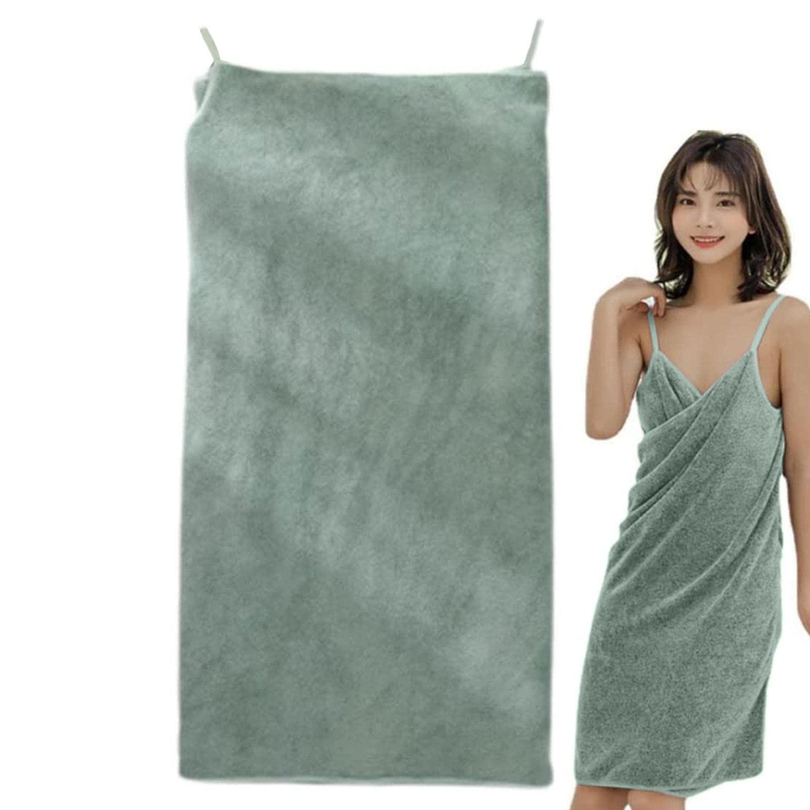 Premium Wearable Shower Towel for Women - Ultra Absorbent Sling Towel Robe & Spa Bath Skirt | Post-Shower Wrap, Poolside Cover-Up, Relaxing Nightwear by Lvtfco