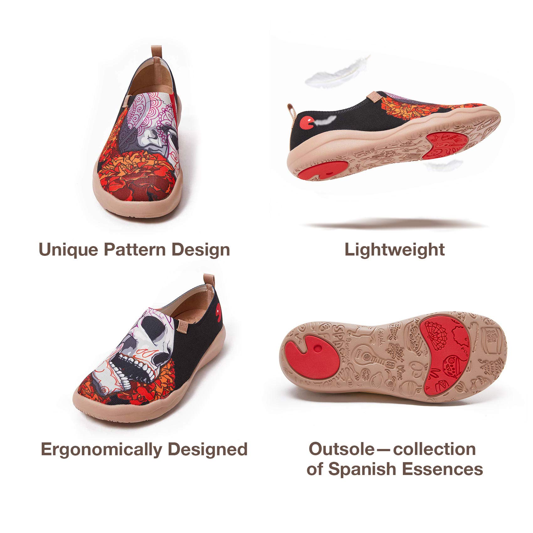 UIN Men's Lightweight Knitted Slip-On Loafers - Comfortable Walking Shoes for Travel & Casual Wear | Breathable Fashion Sneakers for Daily Use, Office & Outdoor Activities