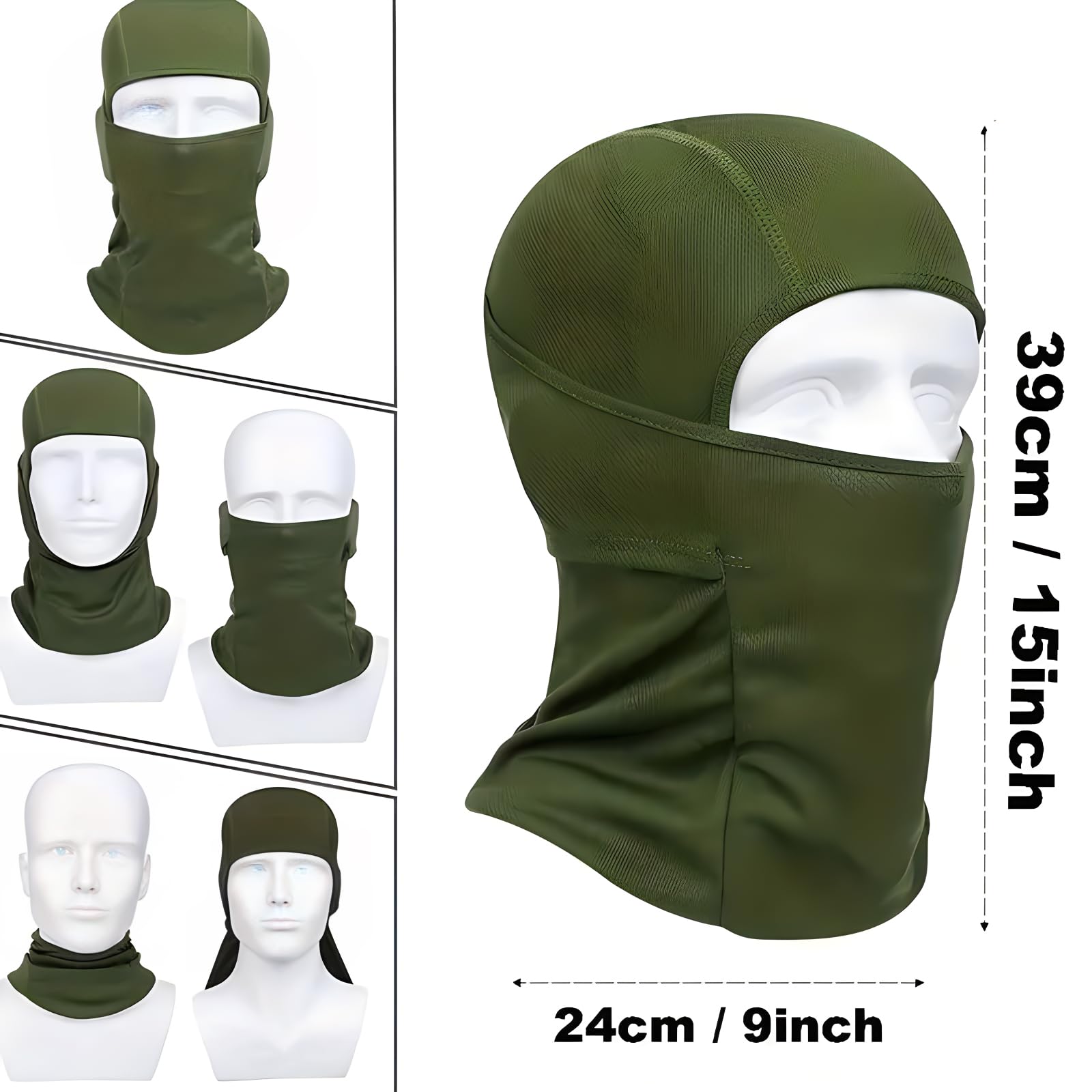 6 Pack Ski Mask Balaclava for Men & Women - UV Protection, Breathable Face Cover for Skiing, Motorcycle Riding & Outdoor Sports