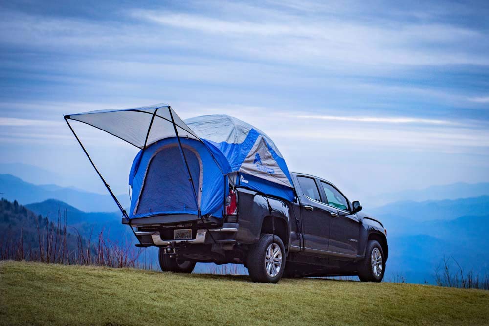 Napier Sportz Truck Bed Camping Tent - Waterproof 2-Person Tent for Pickup Trucks - Easy Setup in 15 Minutes - Compact Storage Case - Durable Camping & Outdoor Shelter - Spacious & Secure Truck Accessories for Camping, Road Trips, and Outdoor Adventures